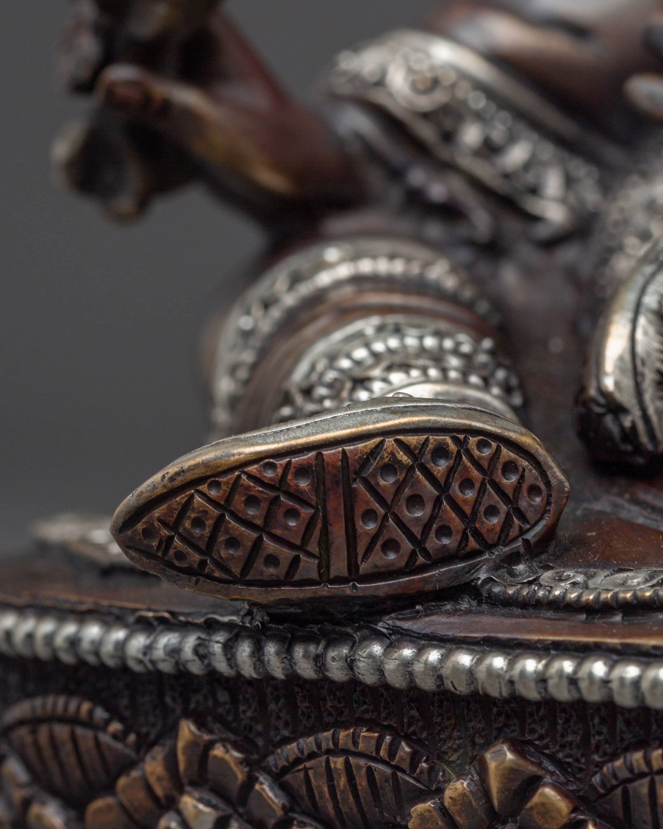 Radiant Oxidized Guru Rinpoche Statue | Vajra Master Padmasambhava