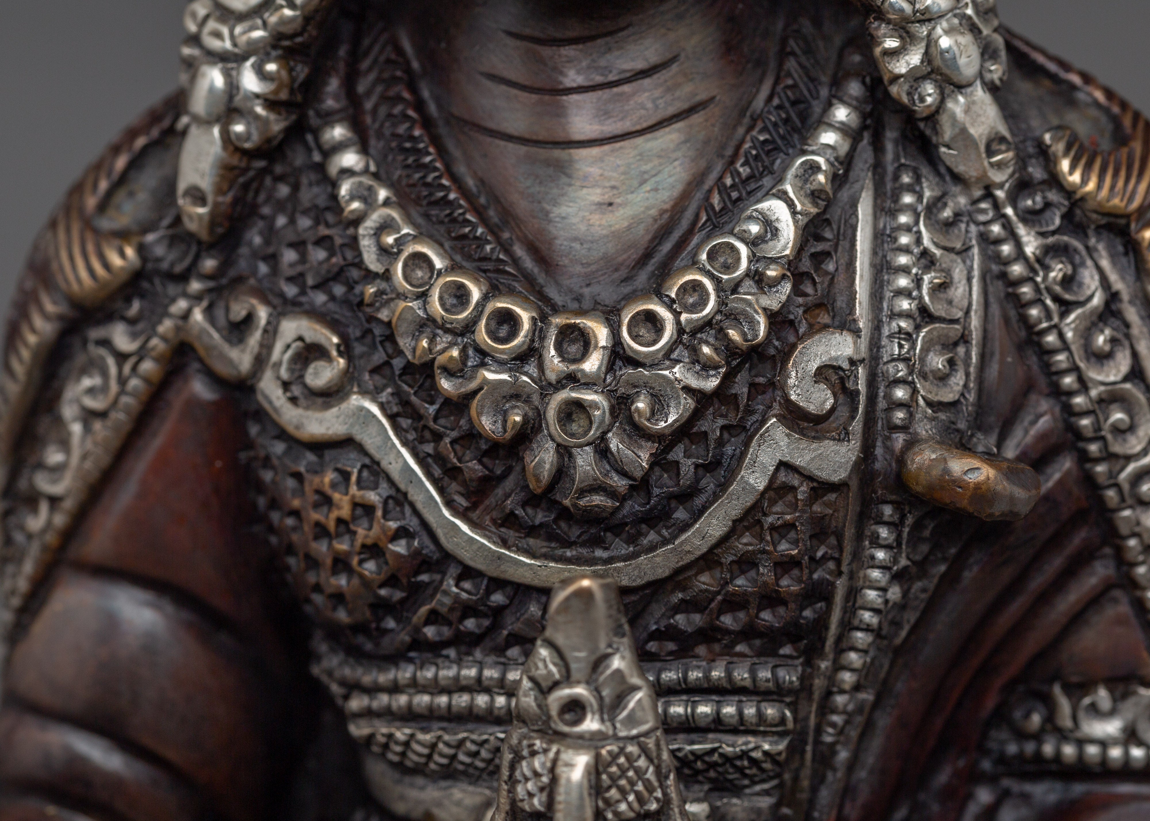 Radiant Oxidized Guru Rinpoche Statue | Vajra Master Padmasambhava