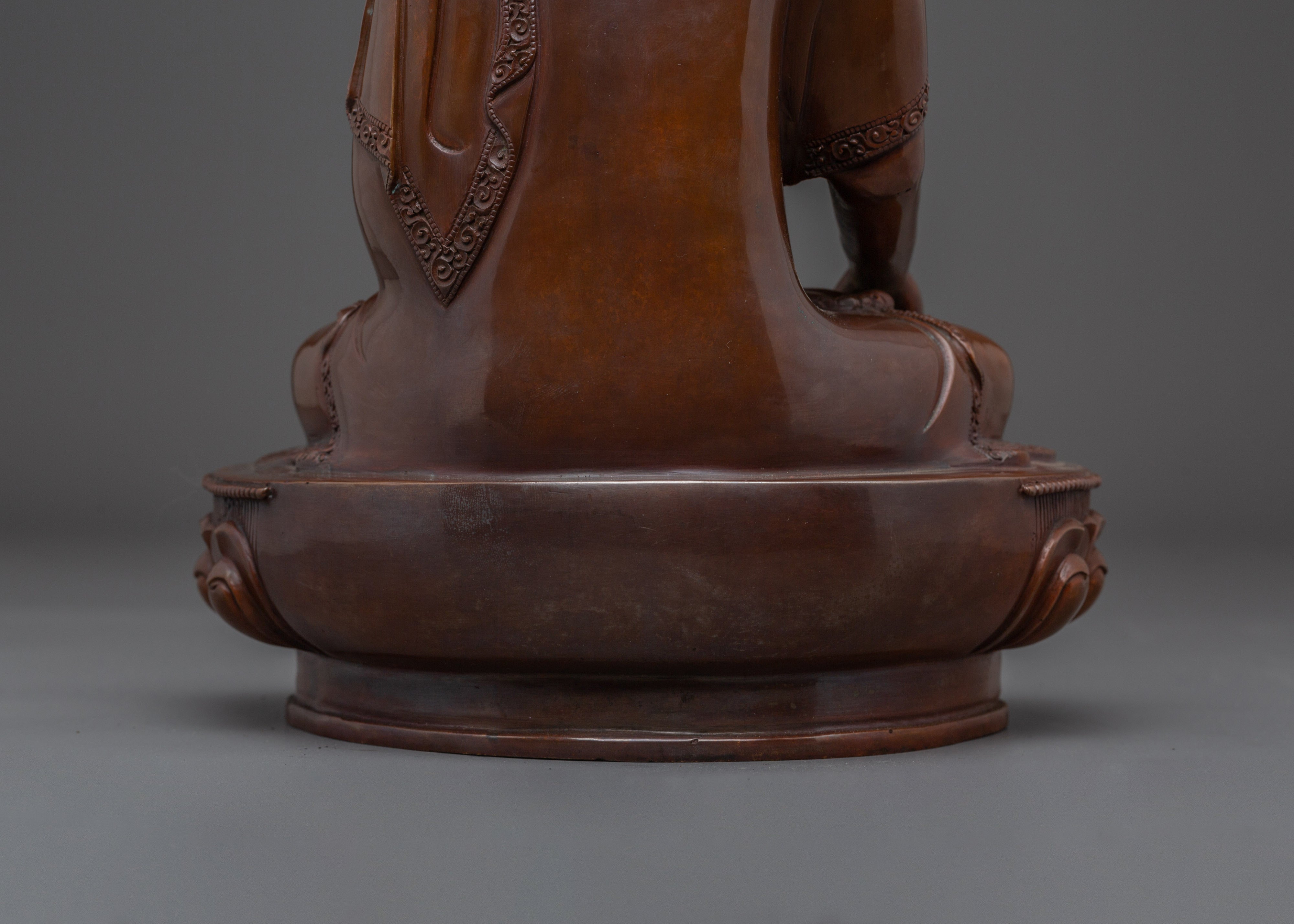 Peaceful Historical Deity Shakyamuni Buddha Statue | Nepalese Buddhist Craft