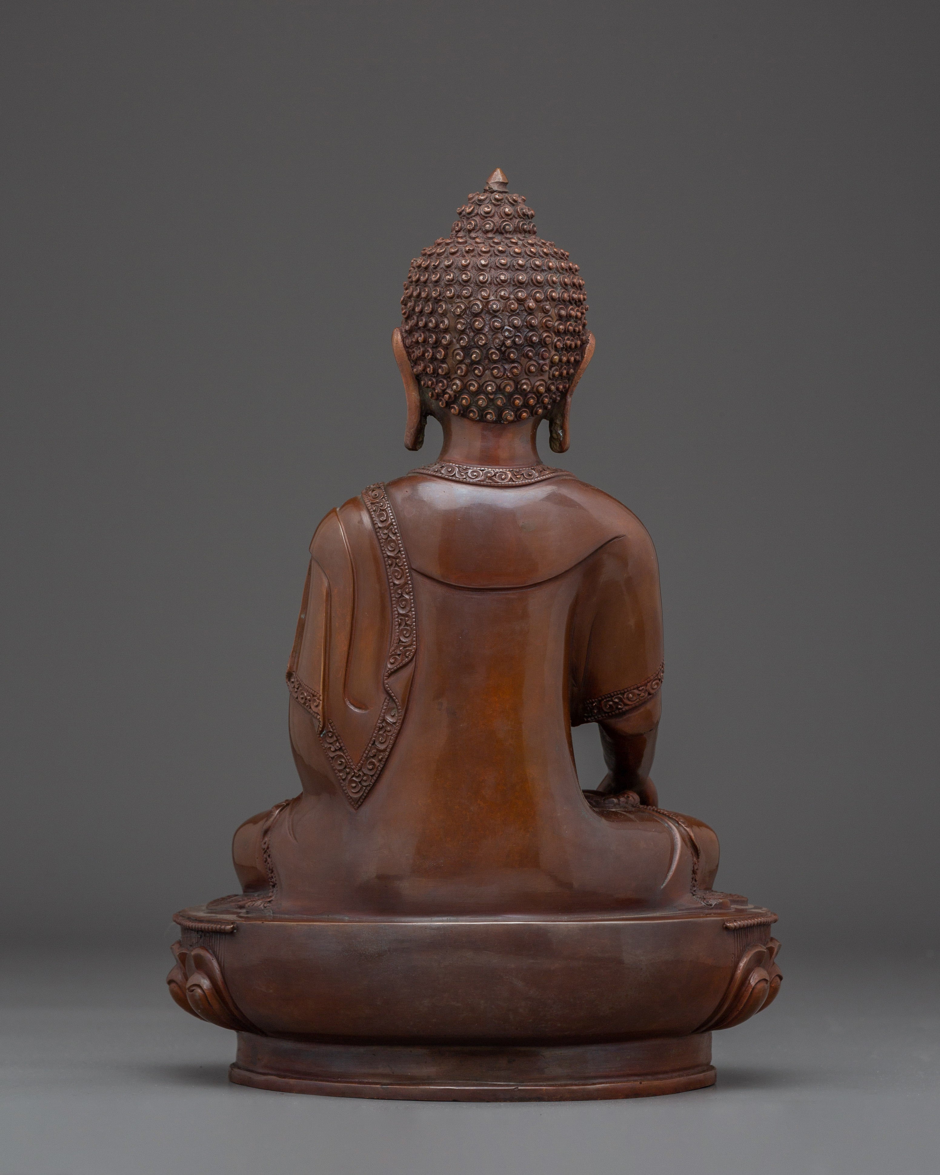 Peaceful Historical Deity Shakyamuni Buddha Statue | Nepalese Buddhist Craft