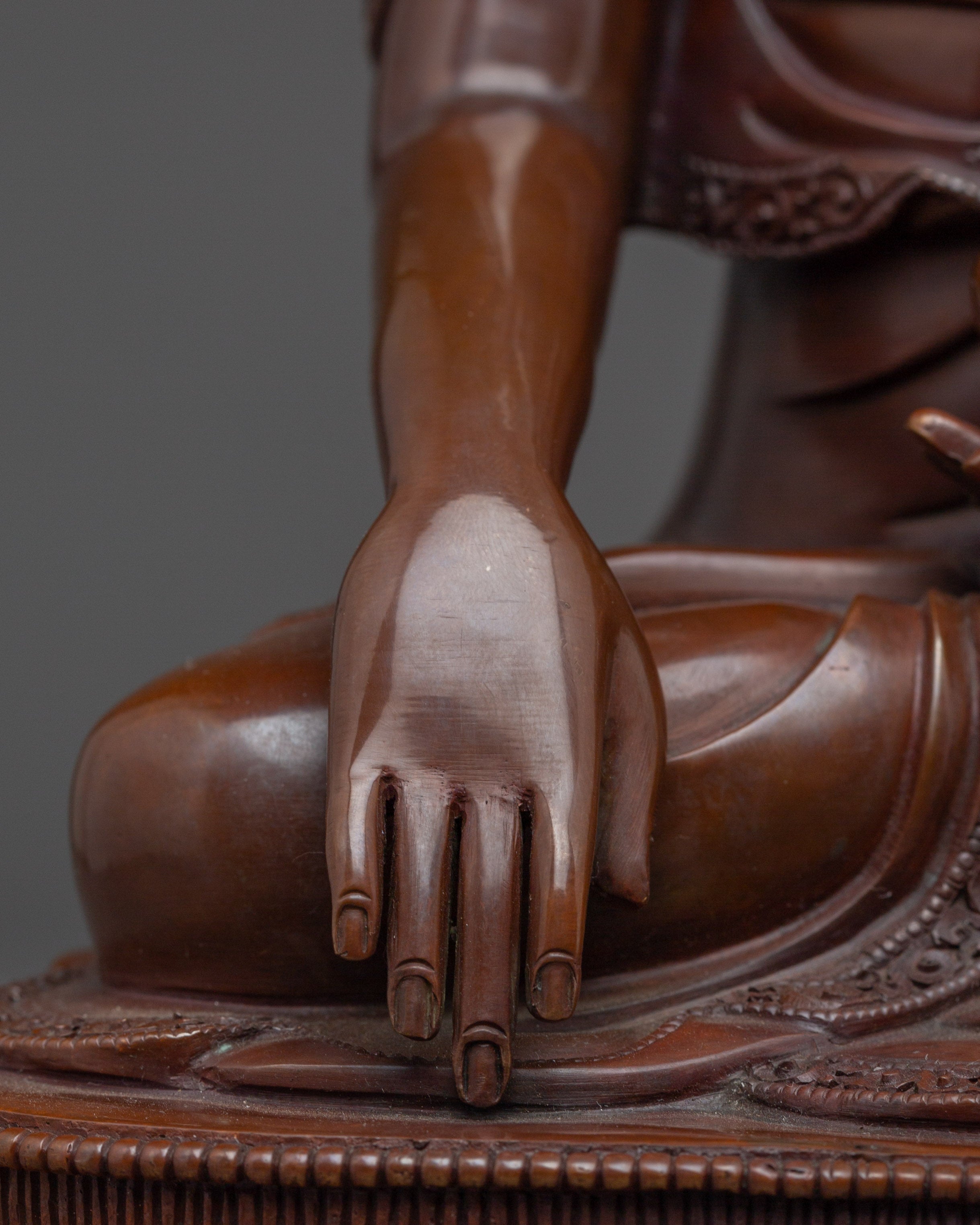 Peaceful Historical Deity Shakyamuni Buddha Statue | Nepalese Buddhist Craft