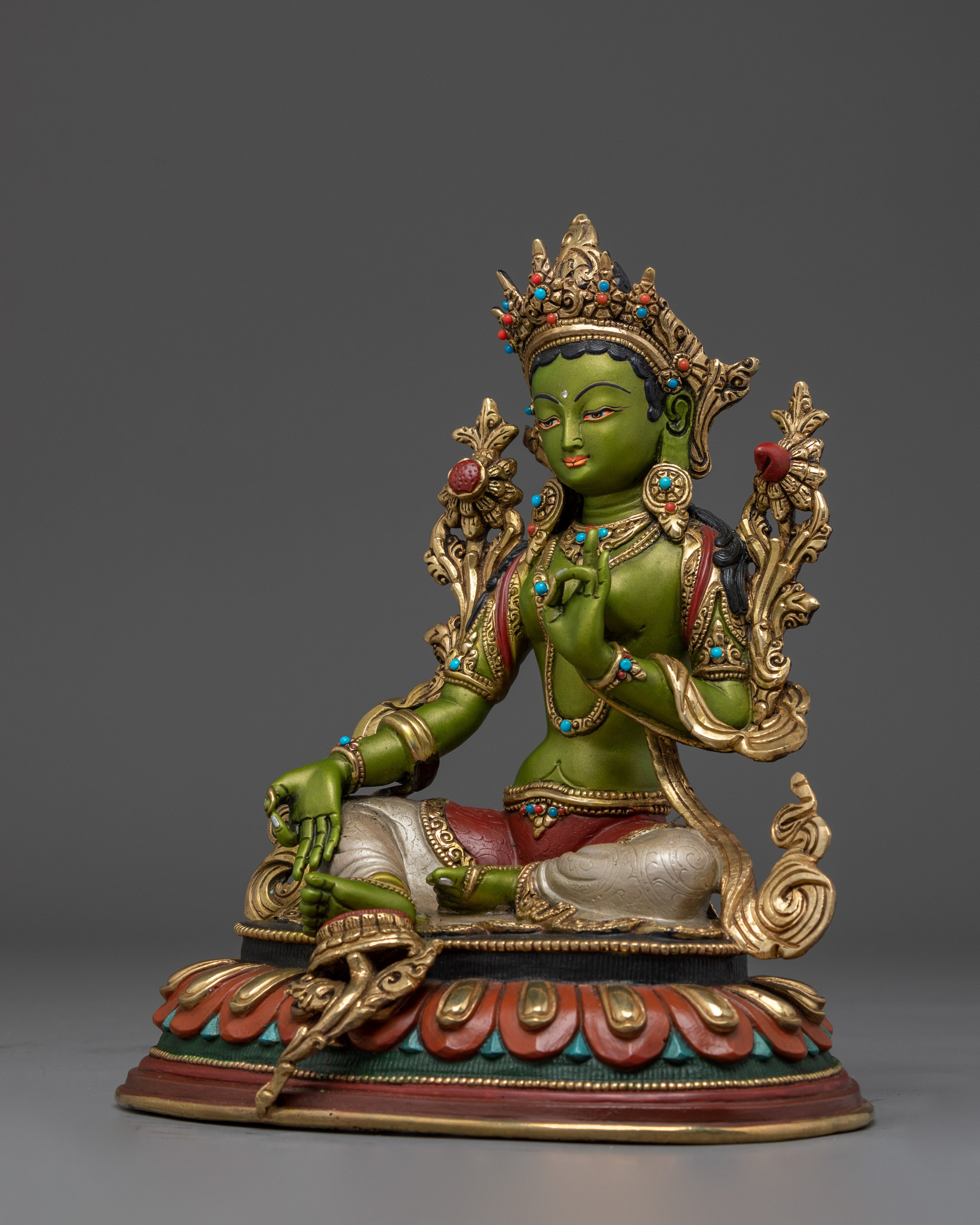 Green Tara, Compassion Deity Art | Himalayan Buddhist Art