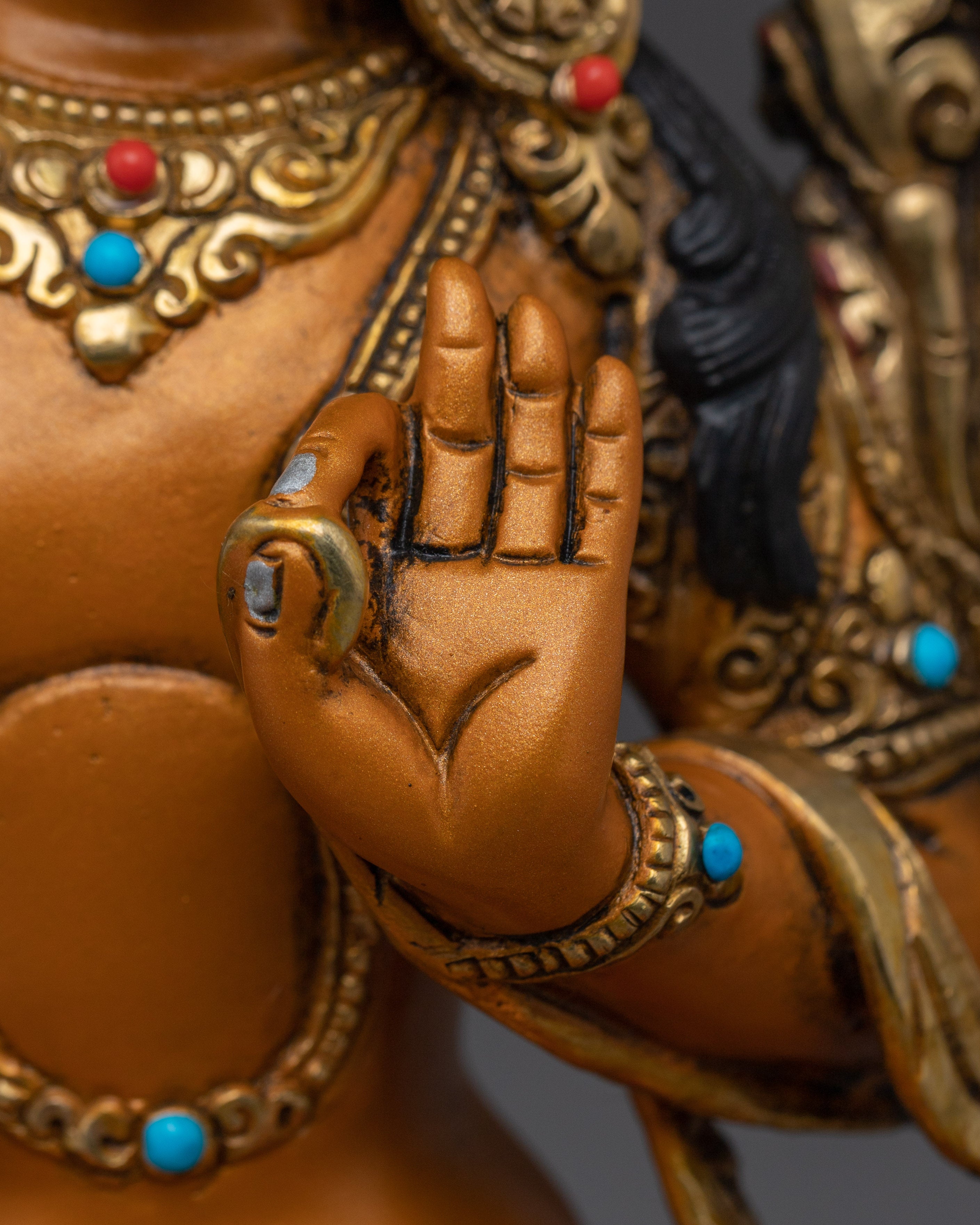 Handmade Radiant Manjushri Statue | Bodhisattva of Wisdom