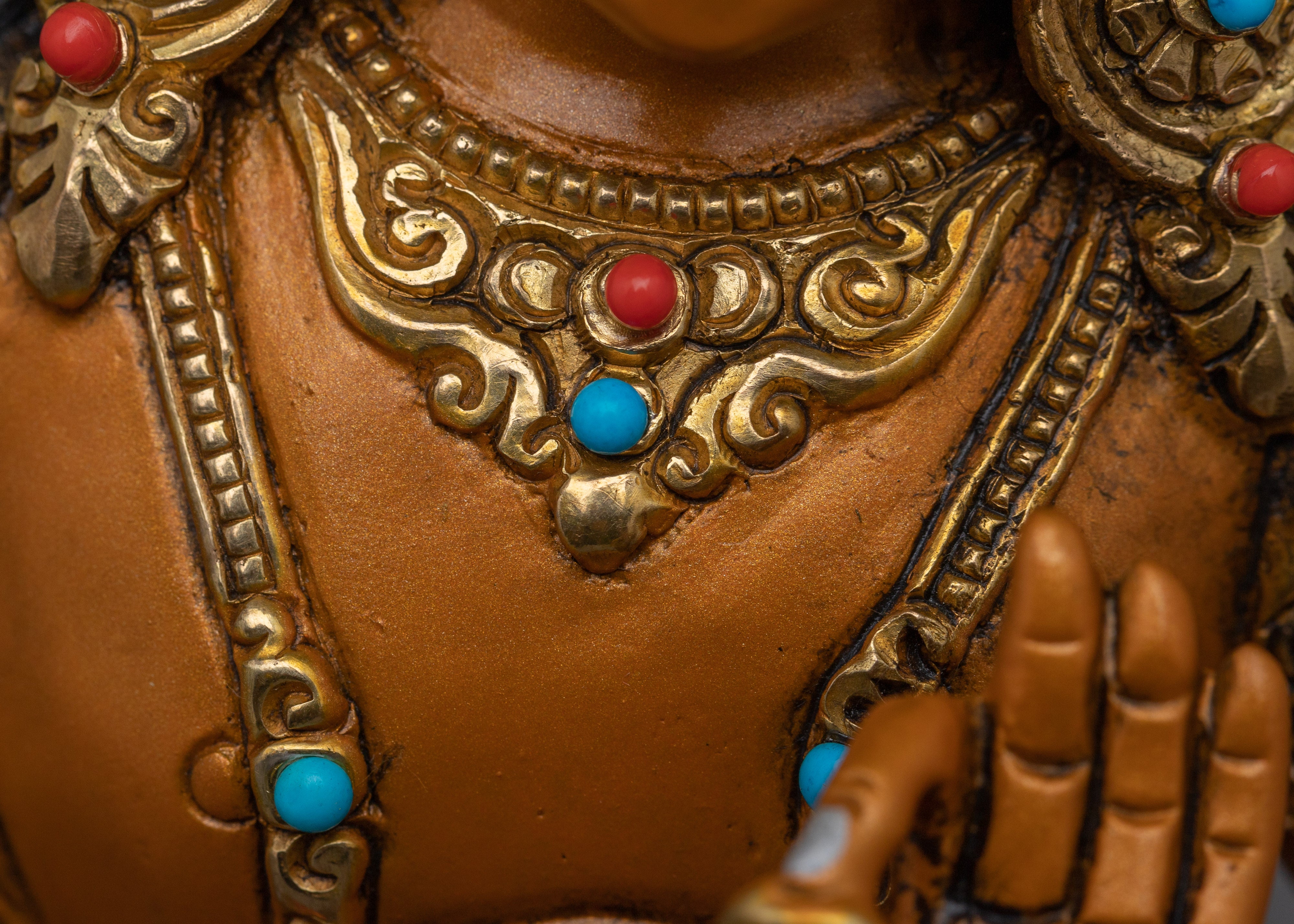 Handmade Radiant Manjushri Statue | Bodhisattva of Wisdom