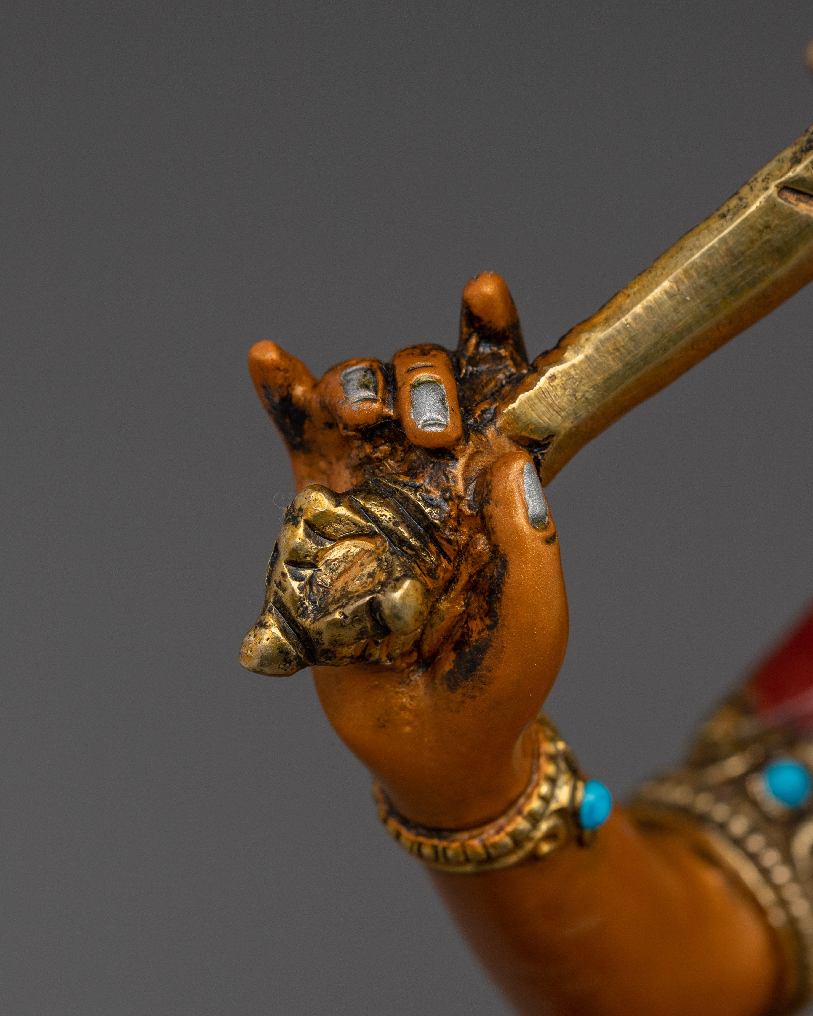 Handmade Radiant Manjushri Statue | Bodhisattva of Wisdom