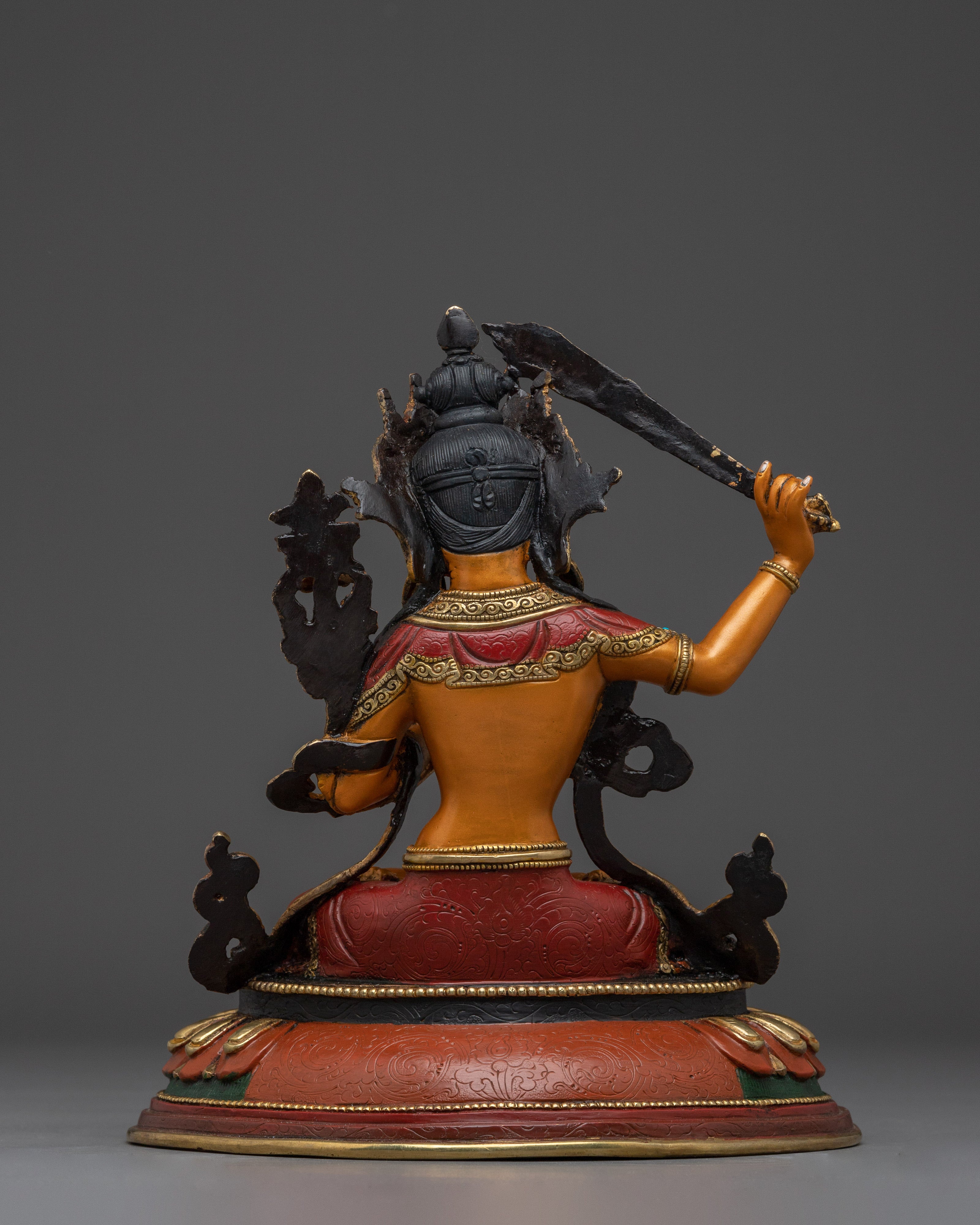 Handmade Radiant Manjushri Statue | Bodhisattva of Wisdom