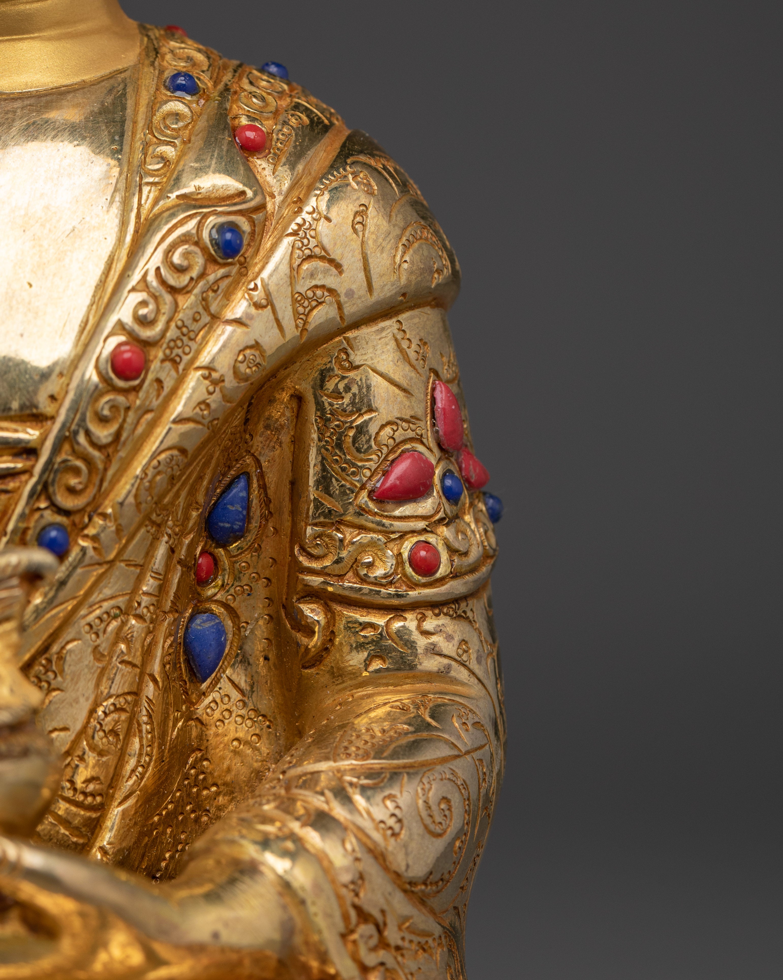 Serene Medicine Buddha Golden Sculpture | Handcrafted Symbol of Healing