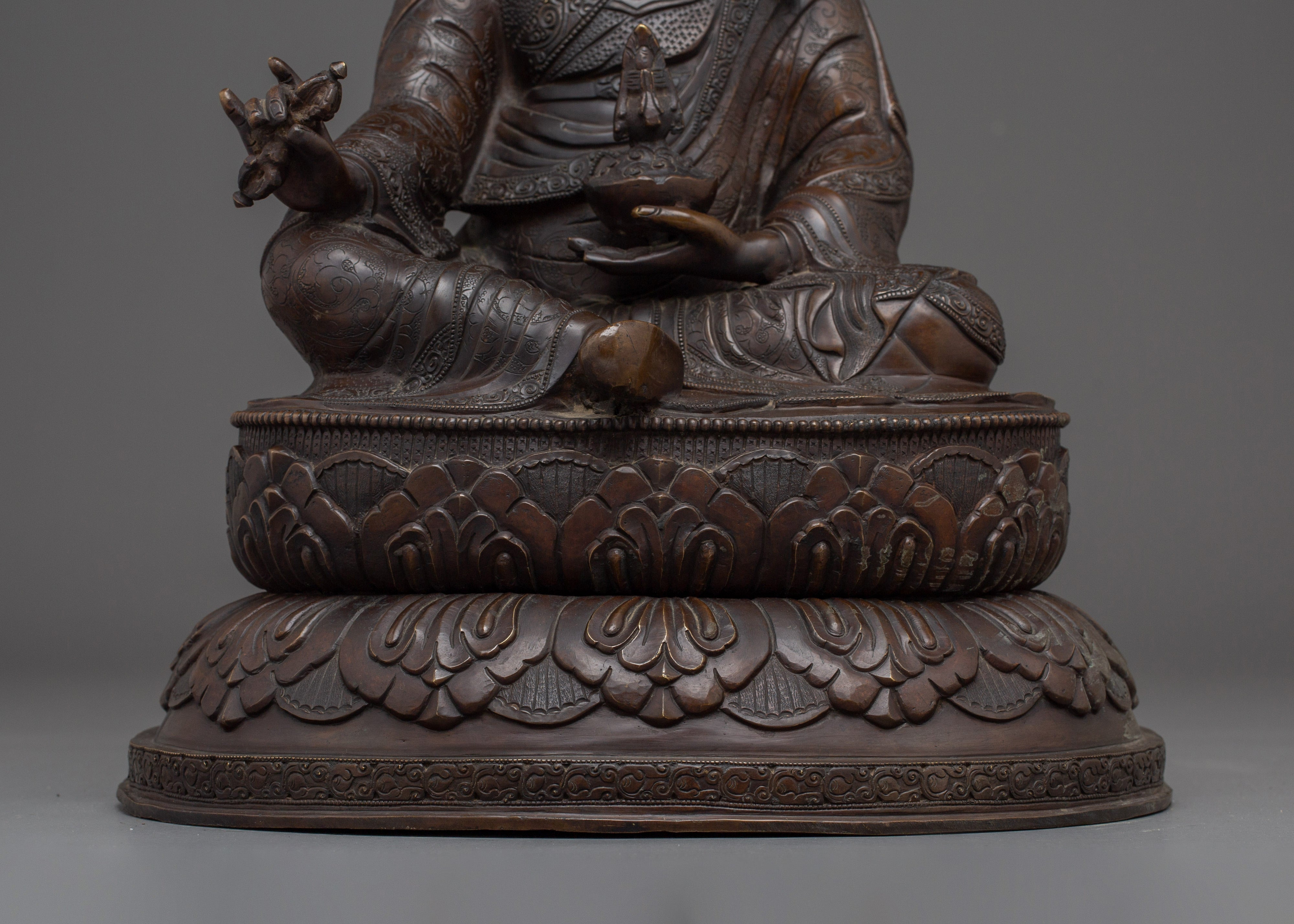 Guru Rinpoche Art, Padmasambhava Deity | Tibetan Guru Statue