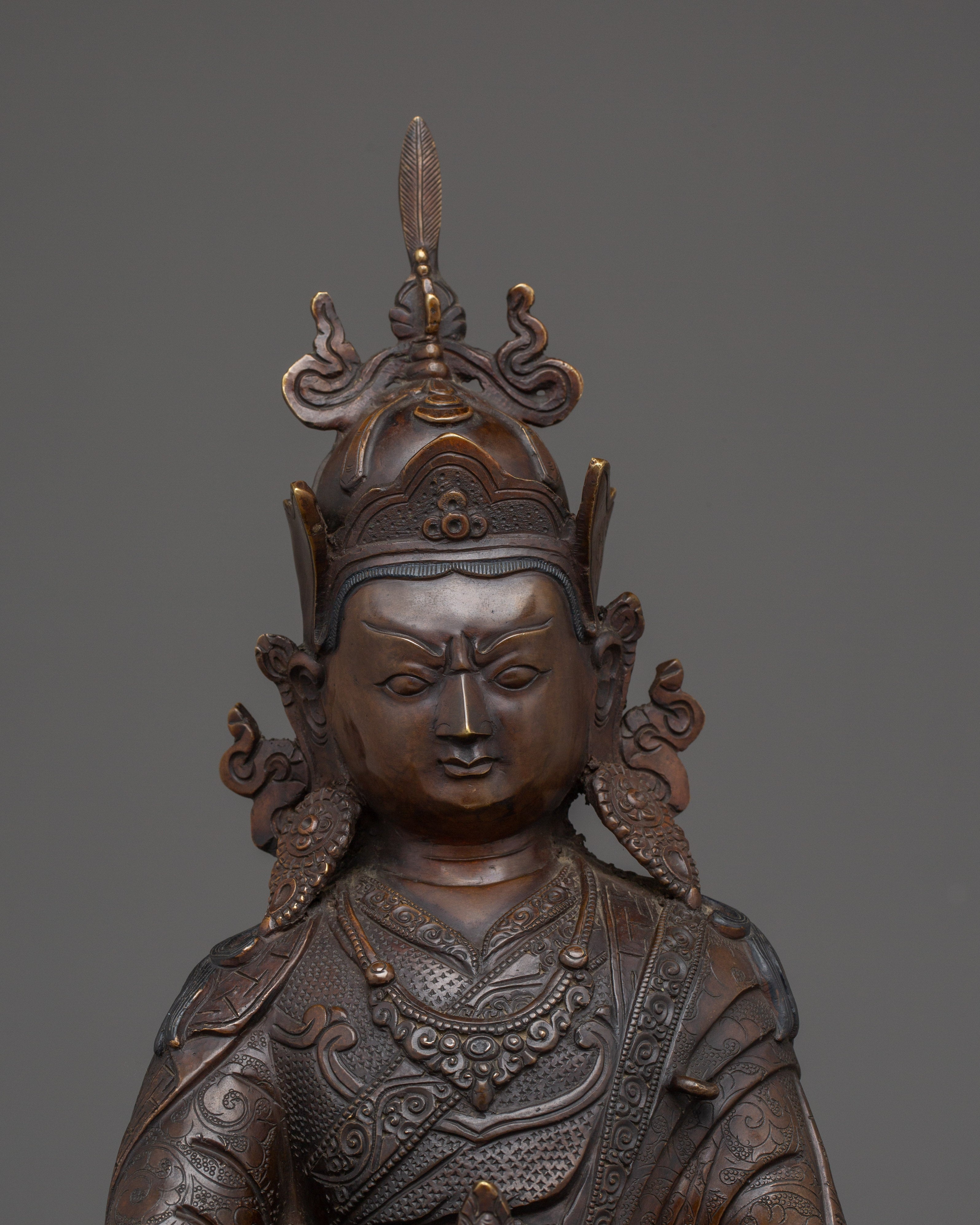 Guru Rinpoche Art, Padmasambhava Deity | Tibetan Guru Statue