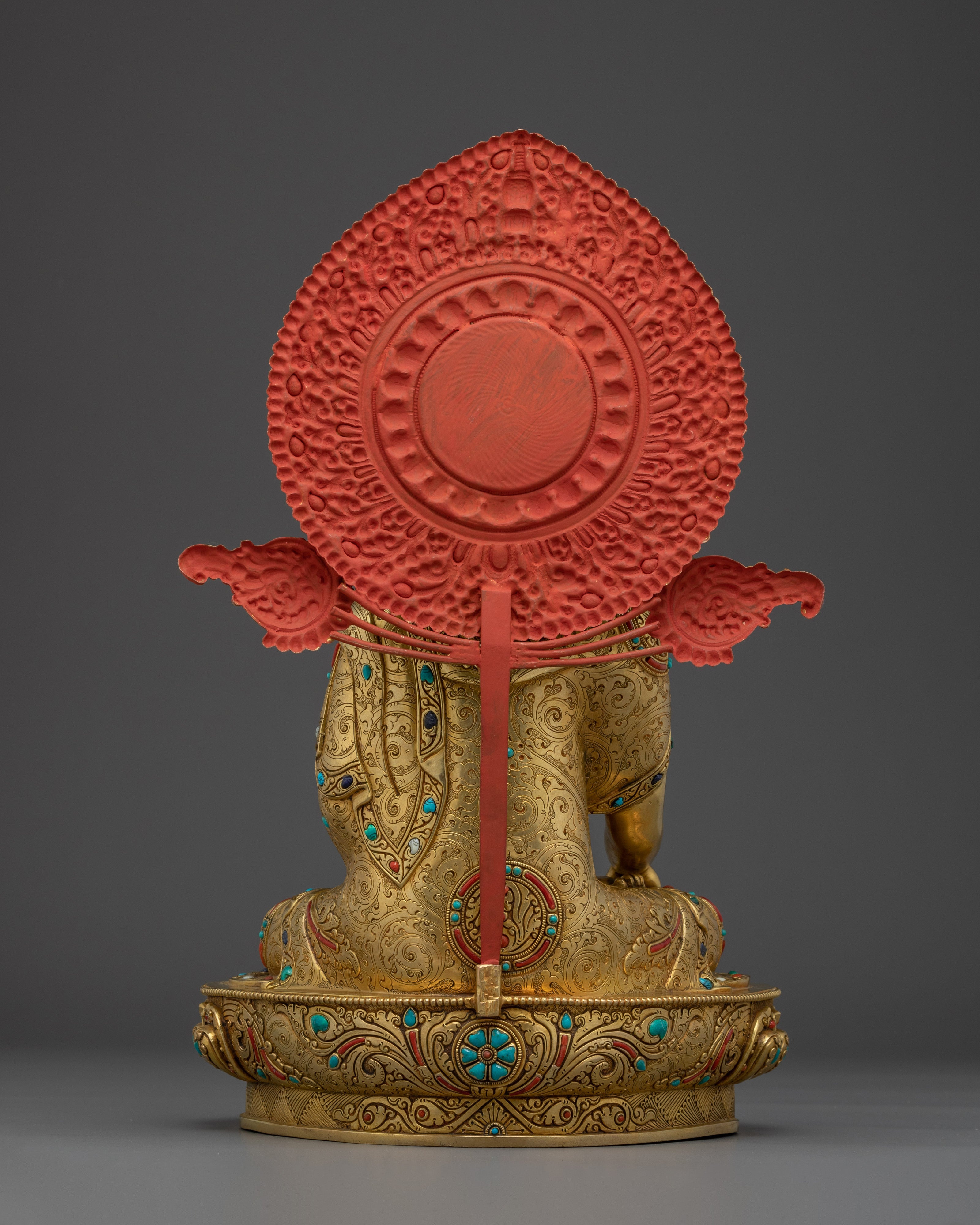 Handmade Golden Shakyamuni Buddha Sculpture | Historical Buddha