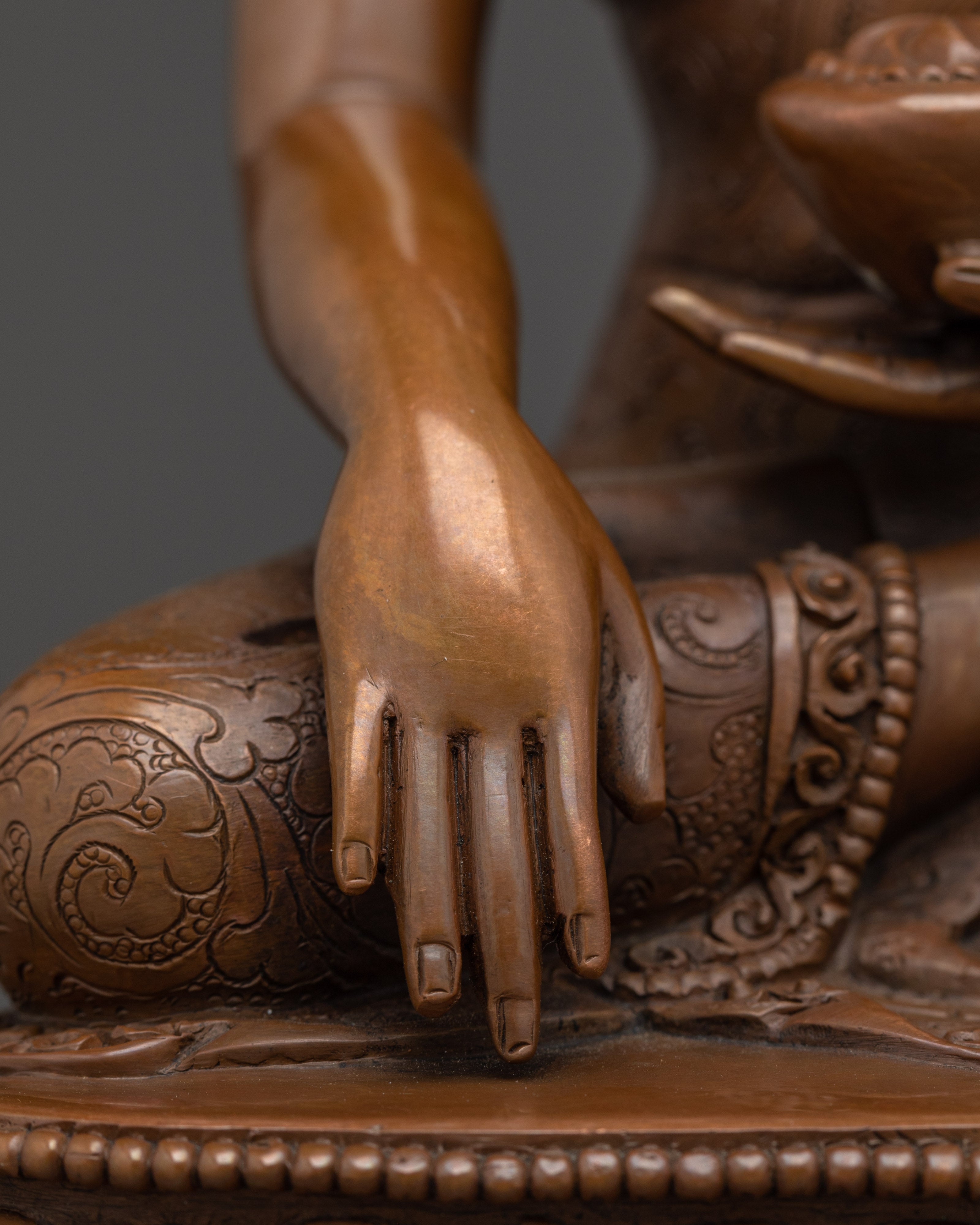 Oxidized Copper Gautama Buddha Statue | Buddhist Dharma Decor