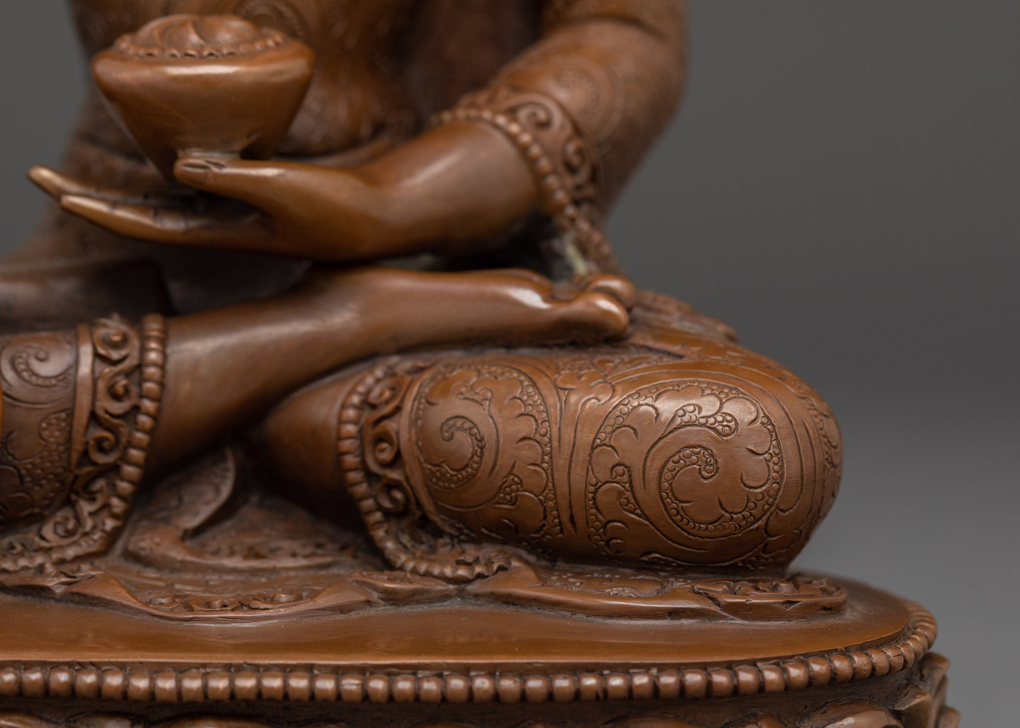 Oxidized Copper Gautama Buddha Statue | Buddhist Dharma Decor