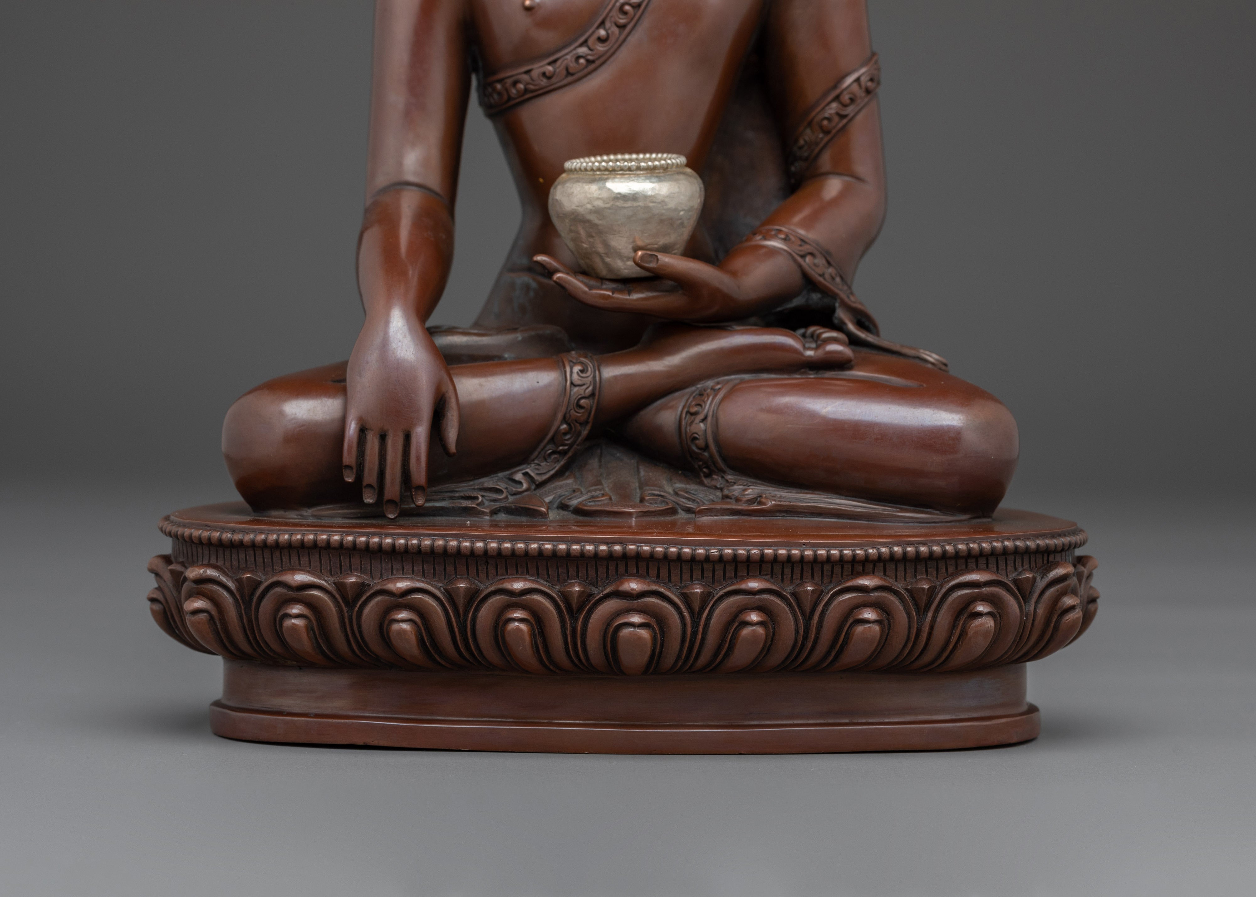 Shakyamuni Buddha statue in Copper | Spiritual Home Decor & Meditation Altar