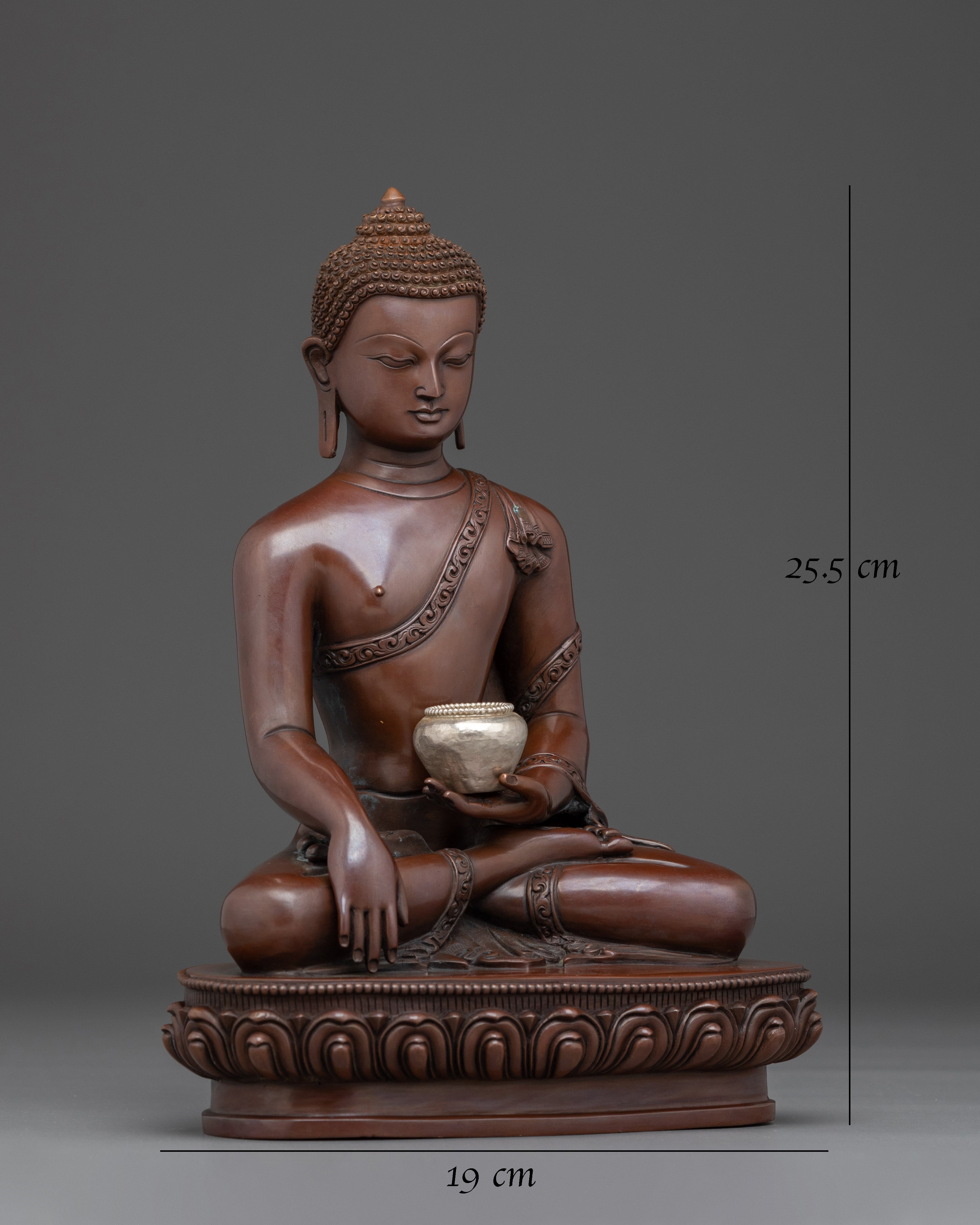 Shakyamuni Buddha statue in Copper