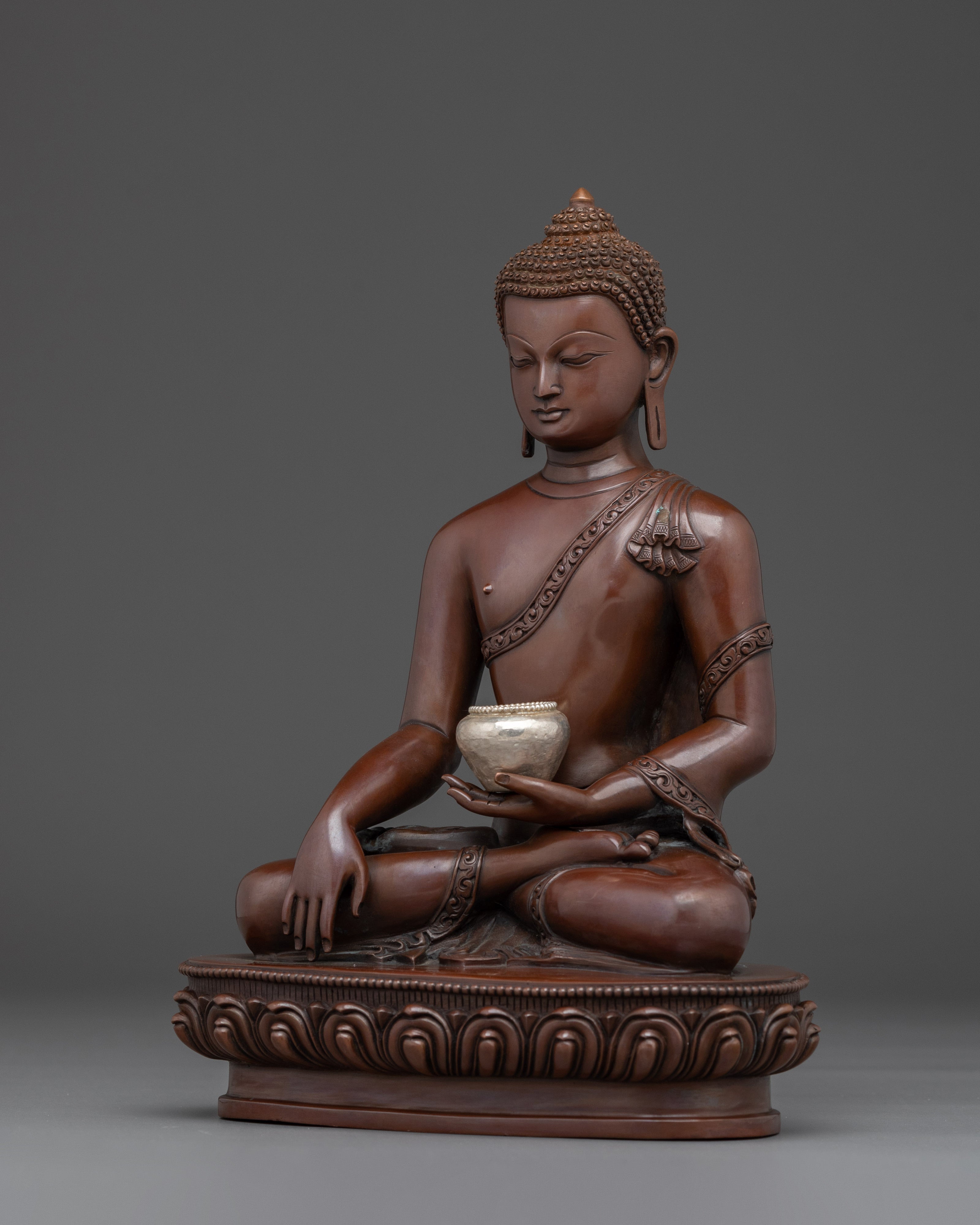 Shakyamuni Buddha statue in Copper | Spiritual Home Decor & Meditation Altar