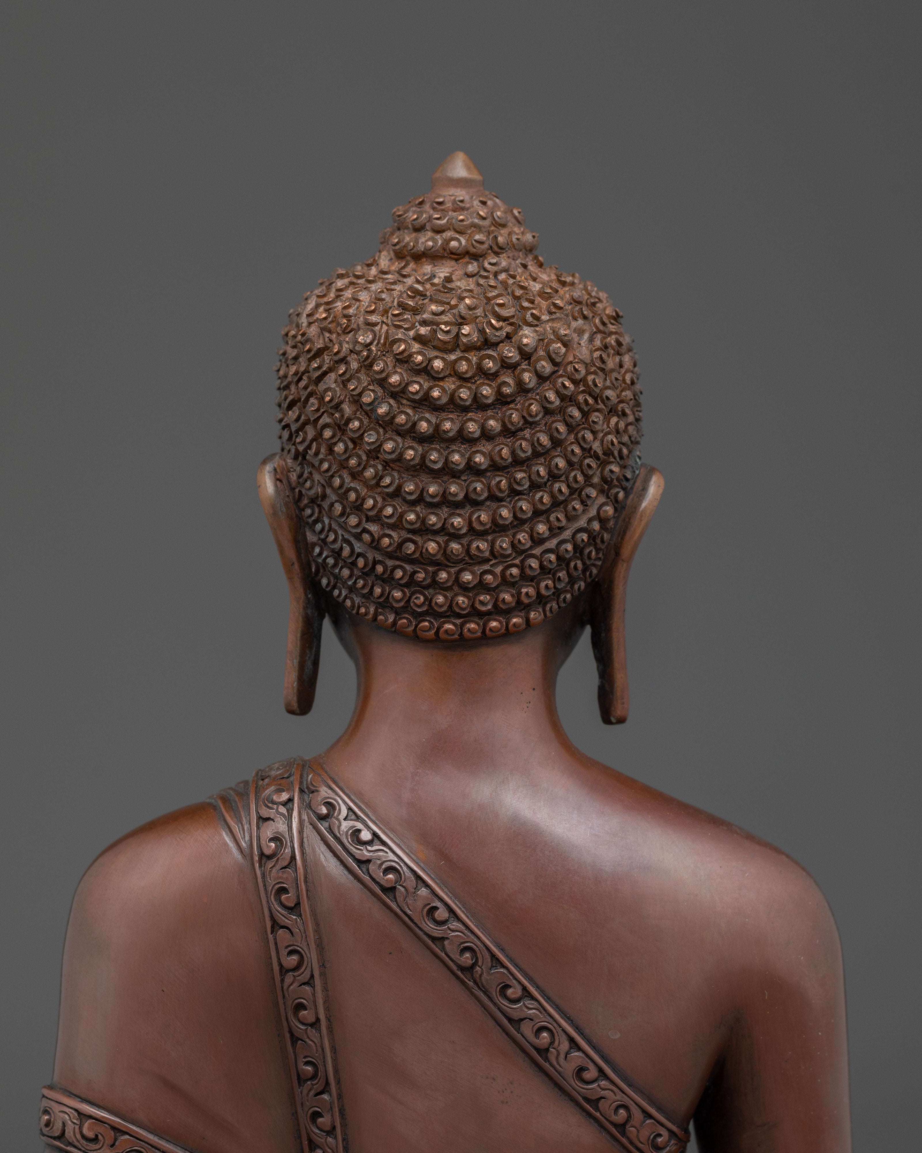 Shakyamuni Buddha statue in Copper | Spiritual Home Decor & Meditation Altar