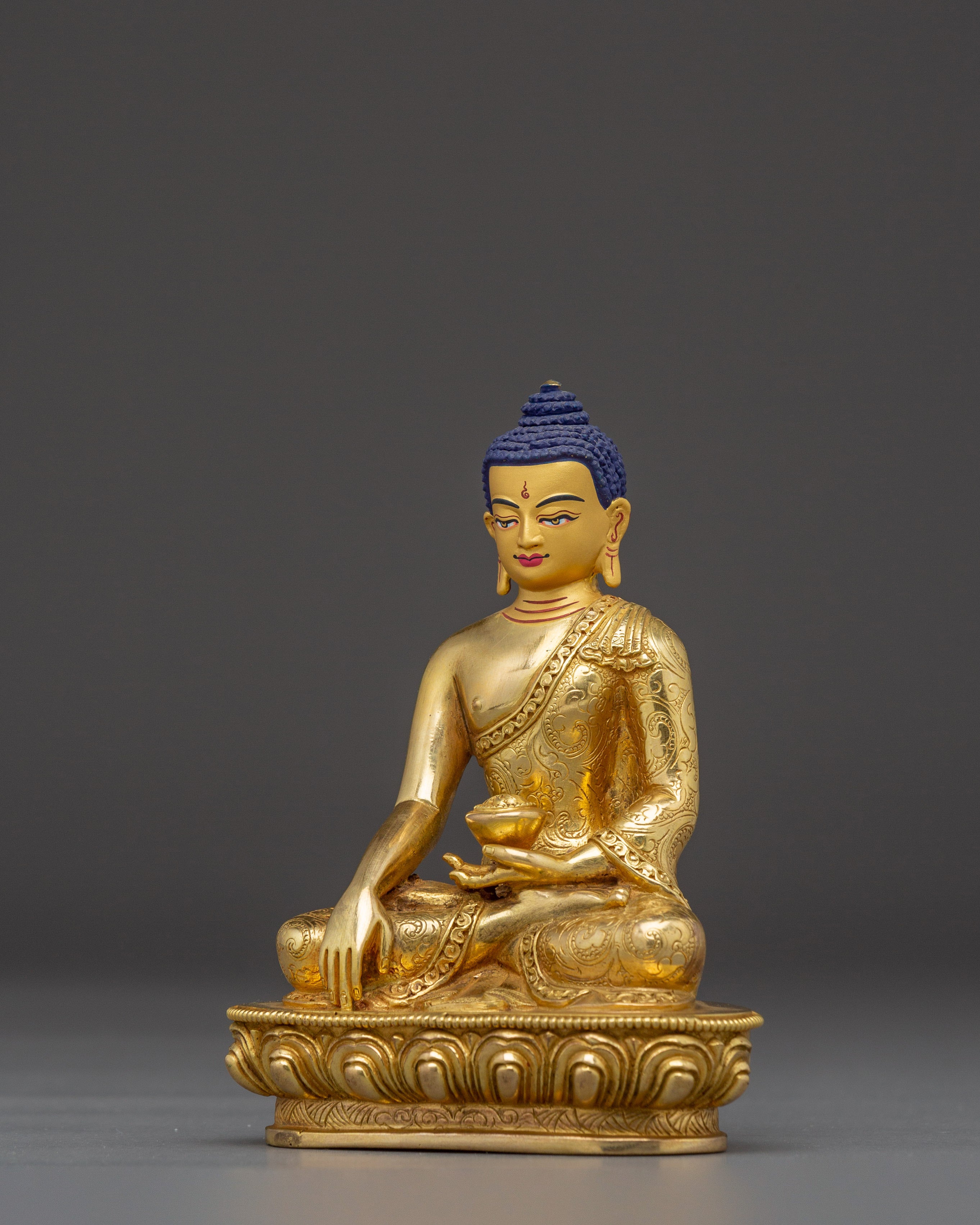 Triple Buddha Sculpture Set | Handmade Nepali Buddhist Art