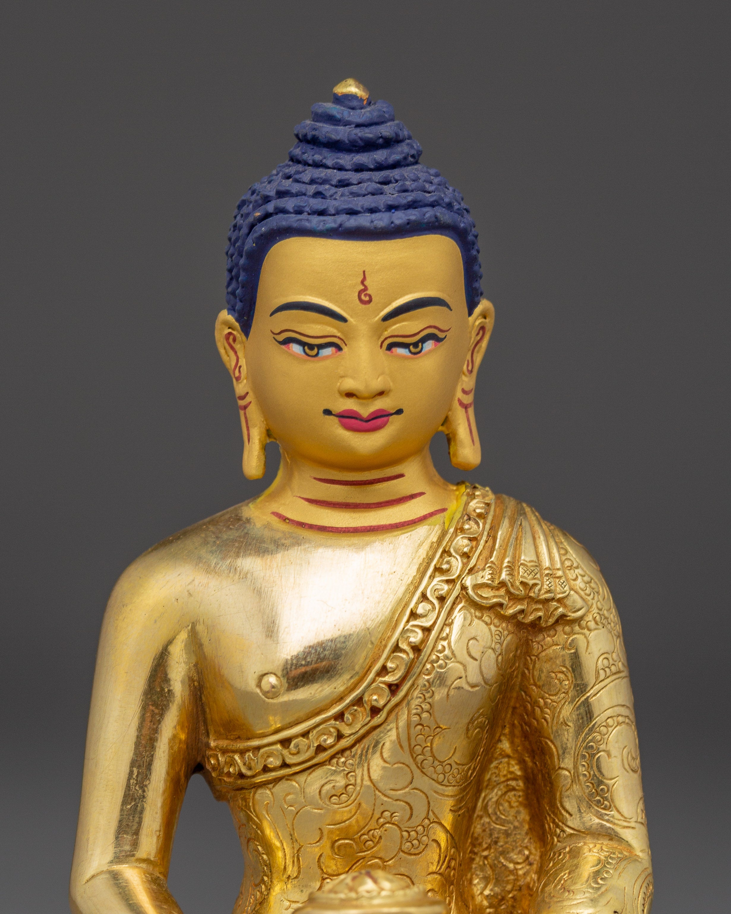 Triple Buddha Sculpture Set | Handmade Nepali Buddhist Art