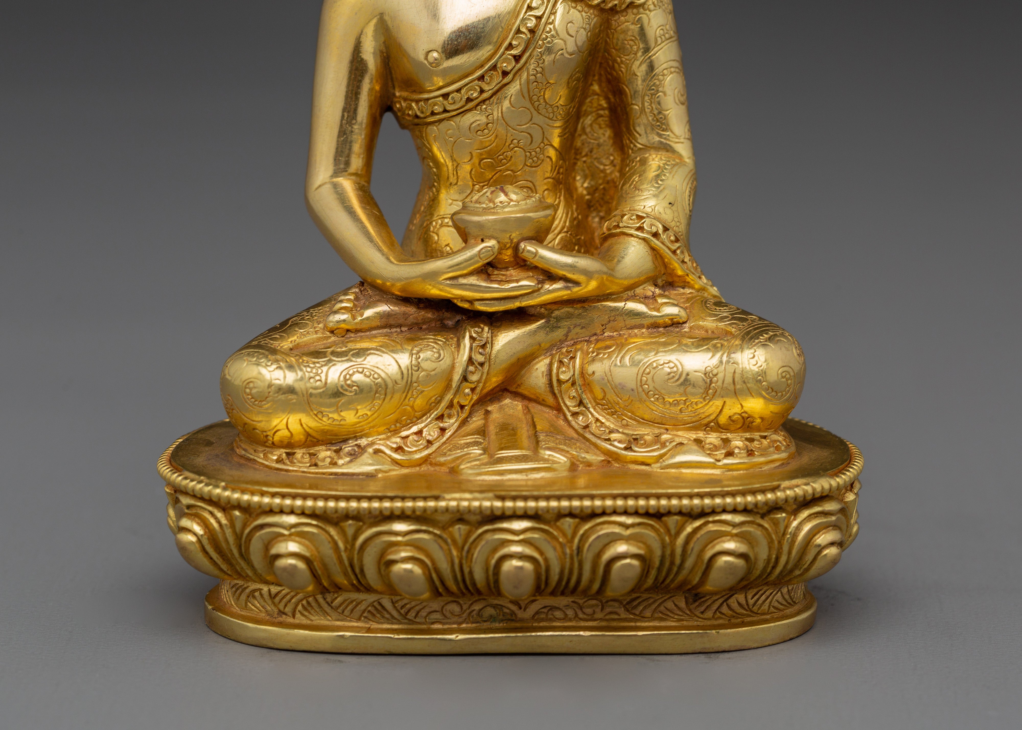 Triple Buddha Sculpture Set | Handmade Nepali Buddhist Art