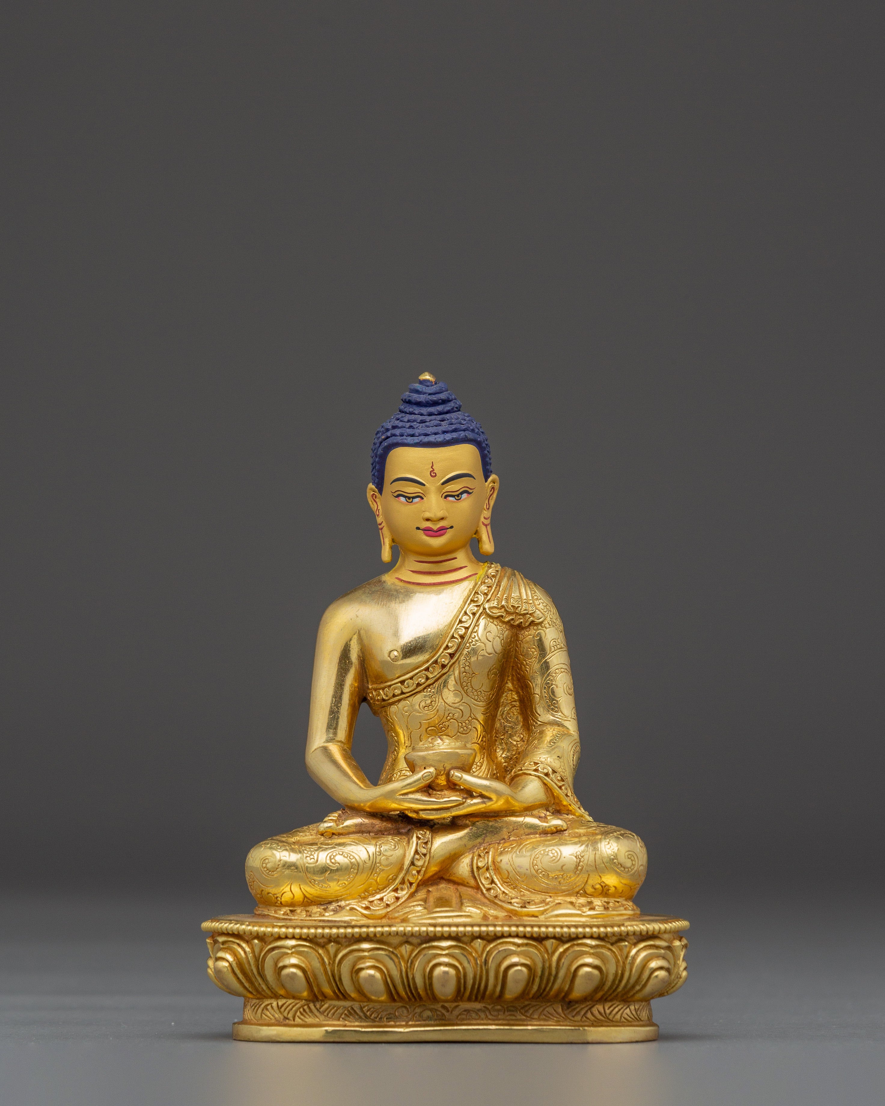 Triple Buddha Sculpture Set | Handmade Nepali Buddhist Art