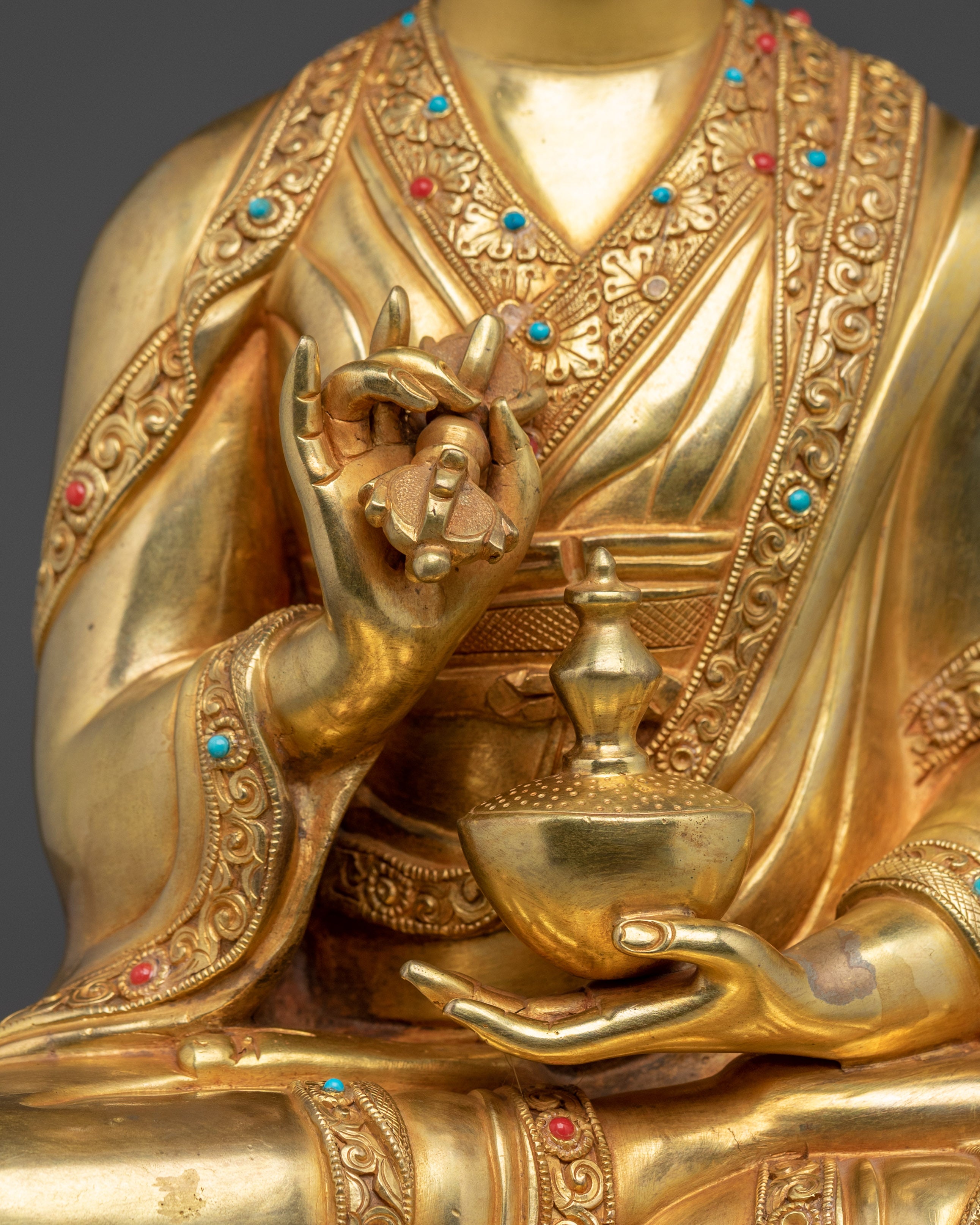 Karmapa Statue: Head of Karma Kagyu Lineage