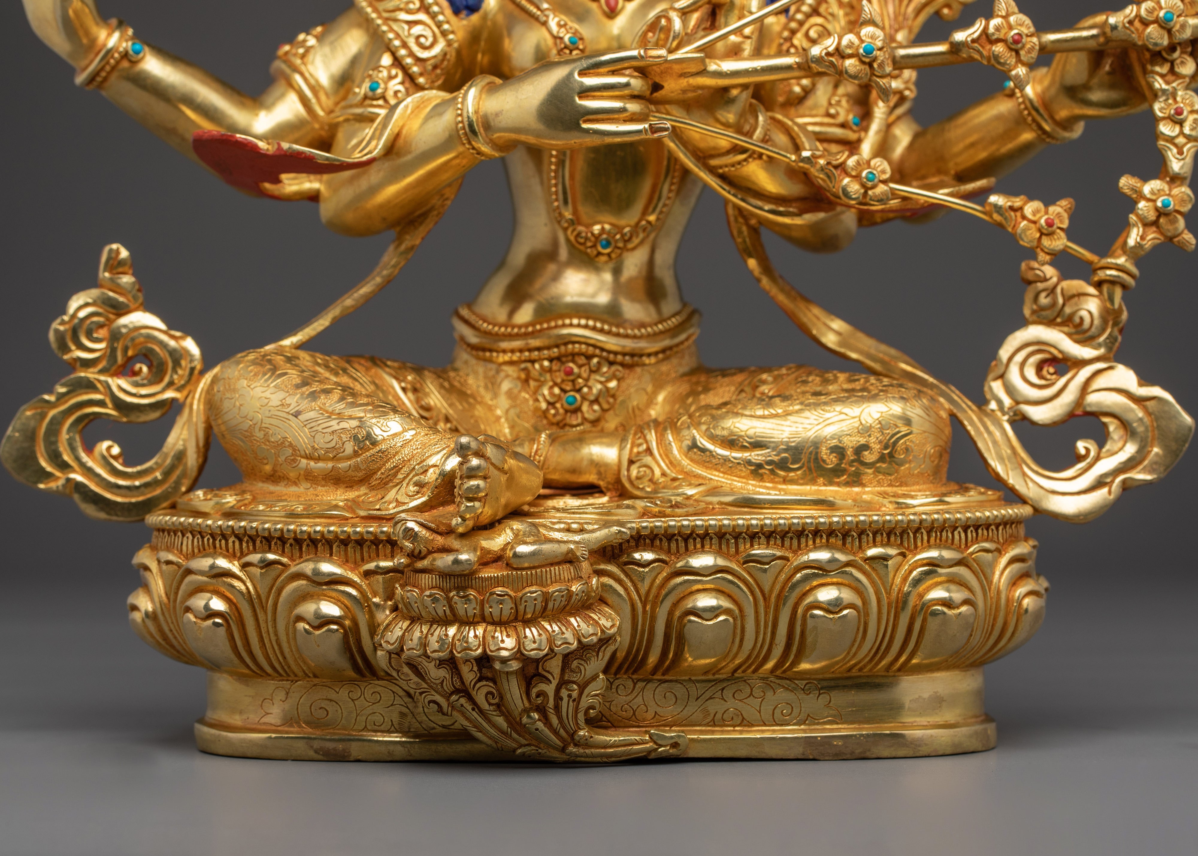 Vajrayana Seated Kurukulla Statue | Goddess of Attraction