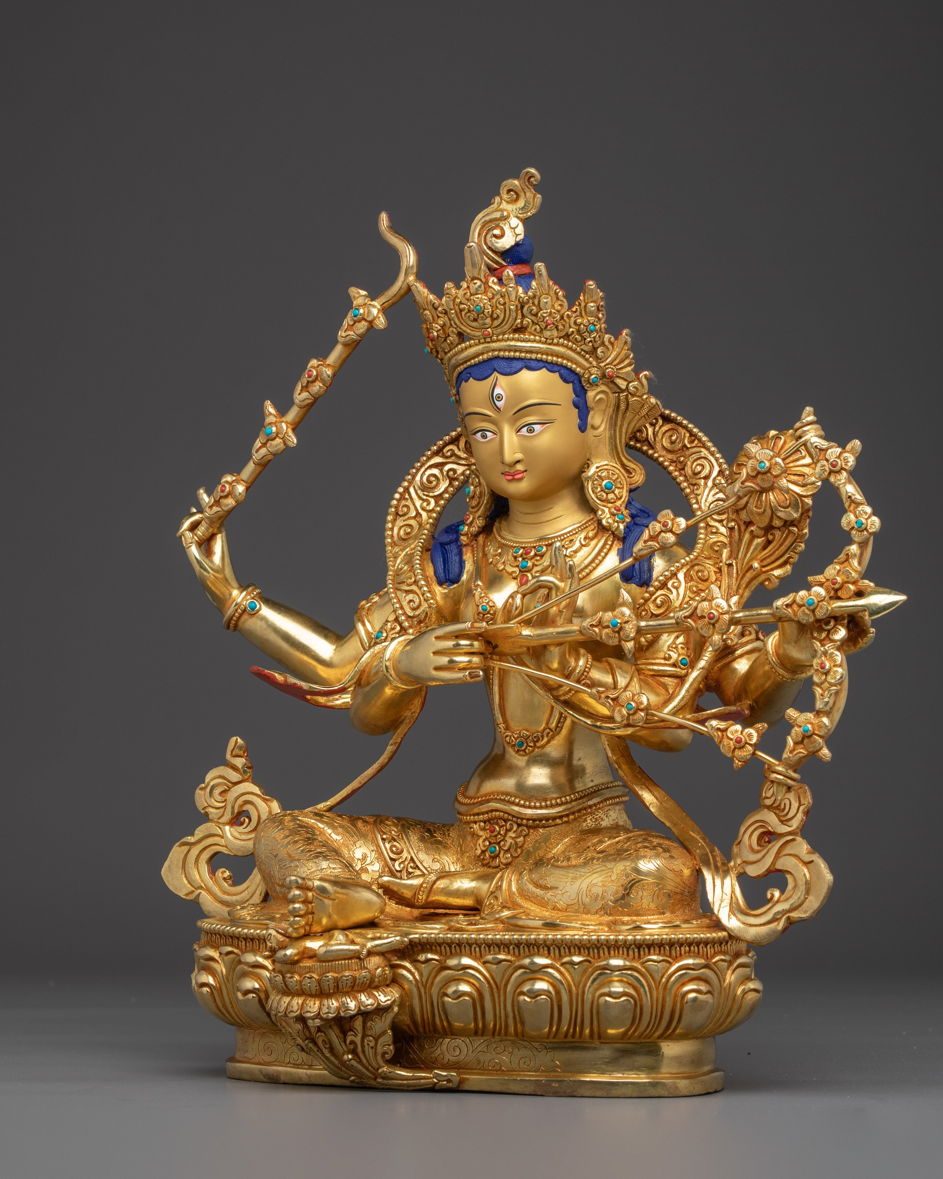 Vajrayana Seated Kurukulla Statue | Goddess of Attraction
