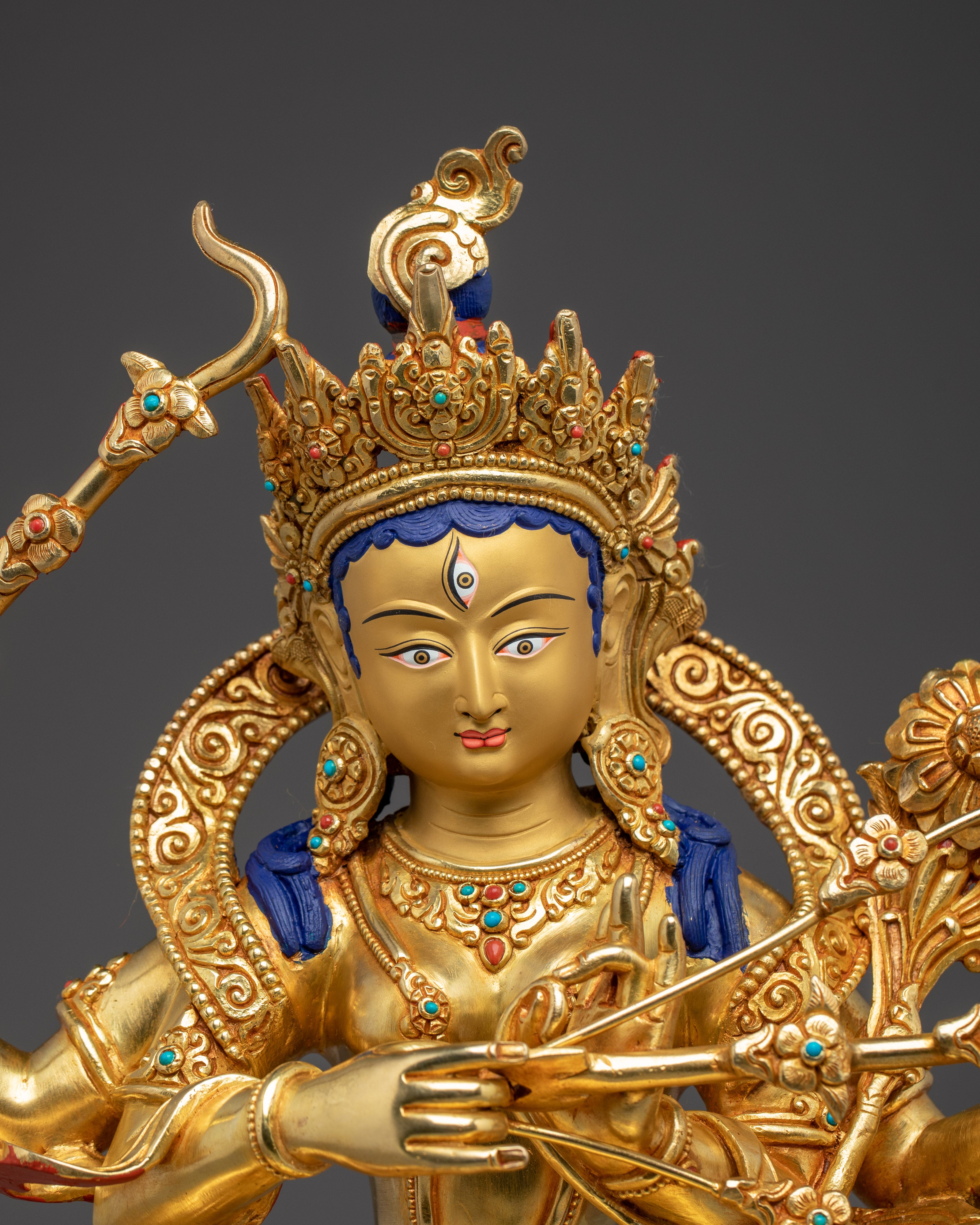 Vajrayana Seated Kurukulla Statue | Goddess of Attraction