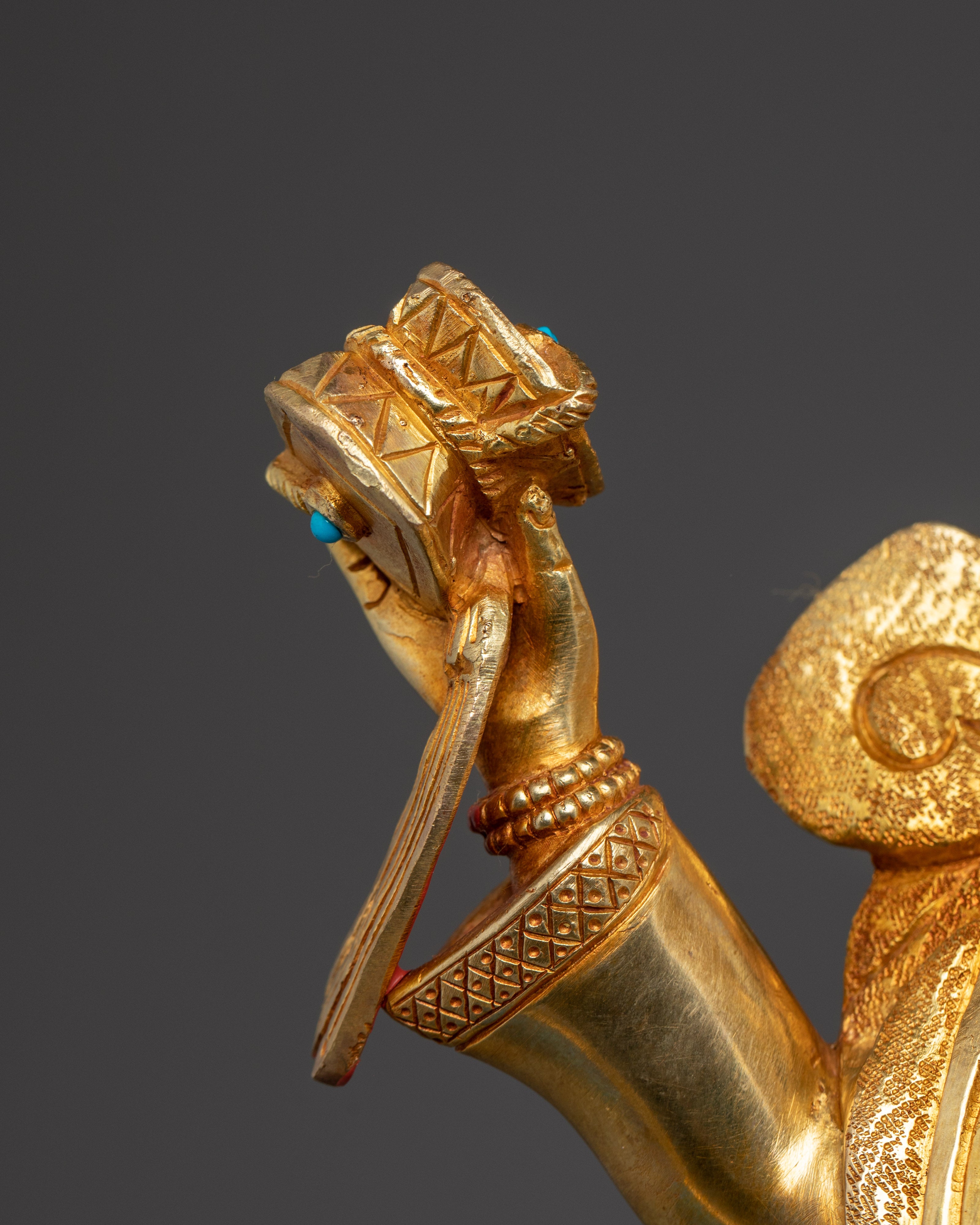 Female Guardian Achi Chokyi Drolma | Tibetan Gold Gilded Sculpture