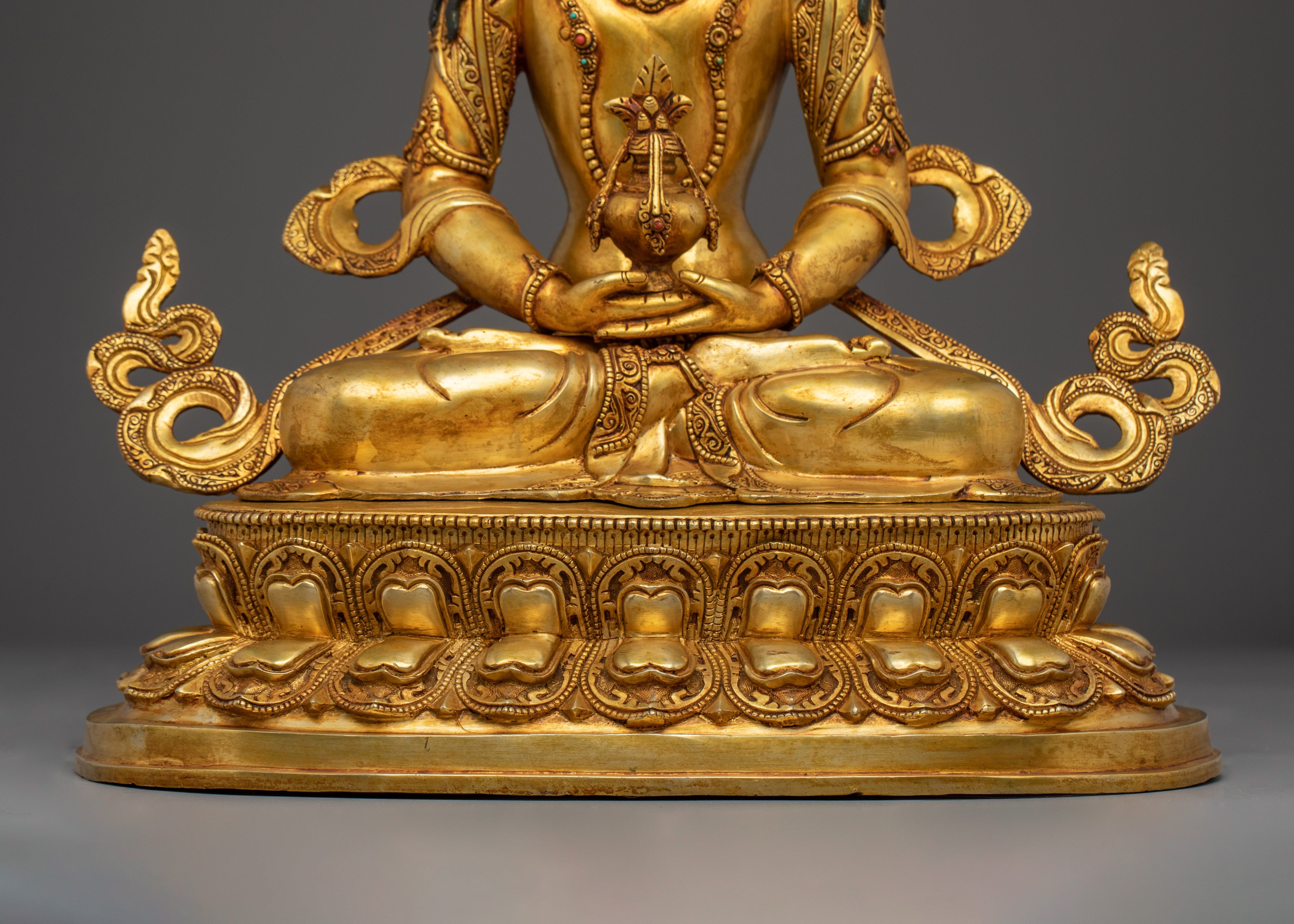 Tibetan Amitayus Figure | Nepali Handcrafted Altar Statue