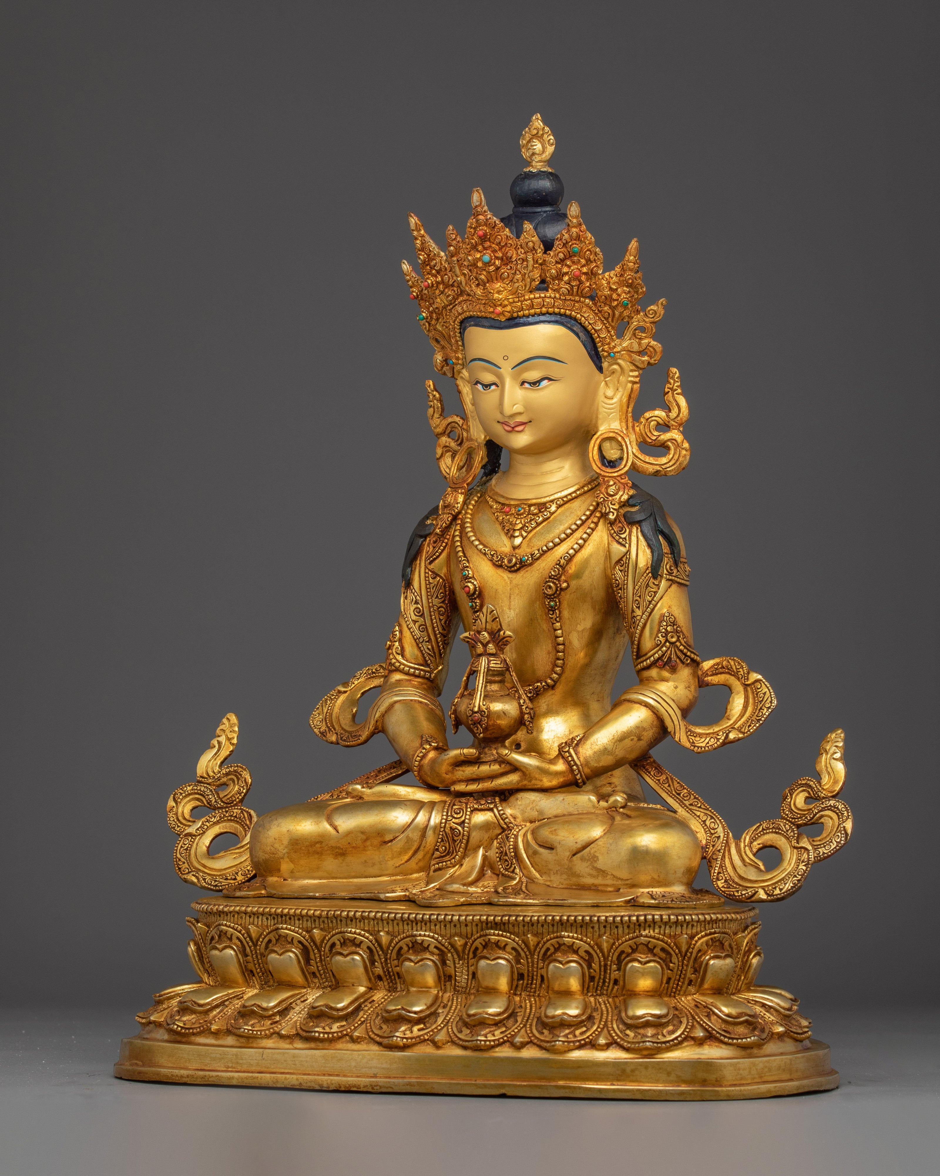 Tibetan Amitayus Figure | Nepali Handcrafted Altar Statue