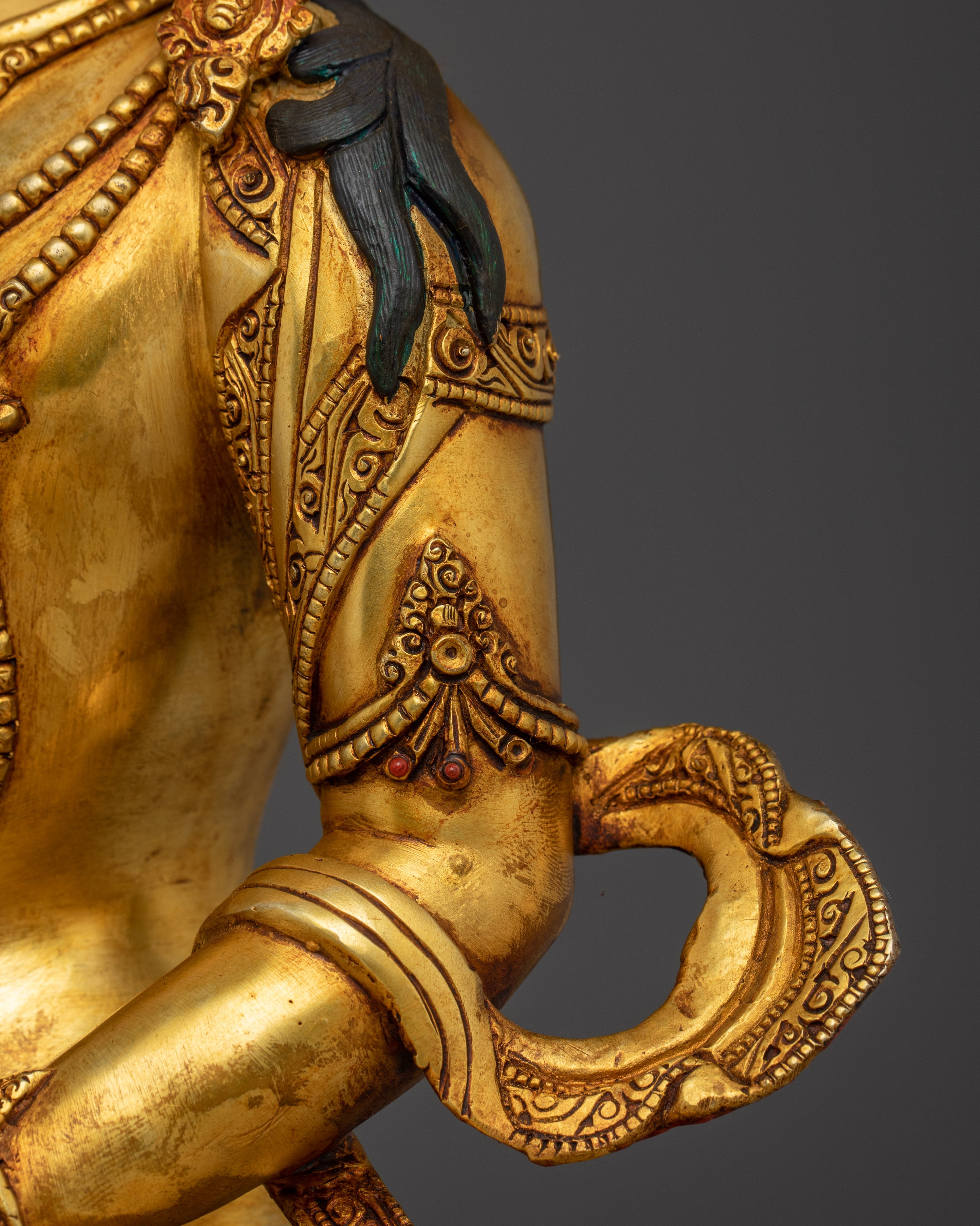 Tibetan Amitayus Figure | Nepali Handcrafted Altar Statue