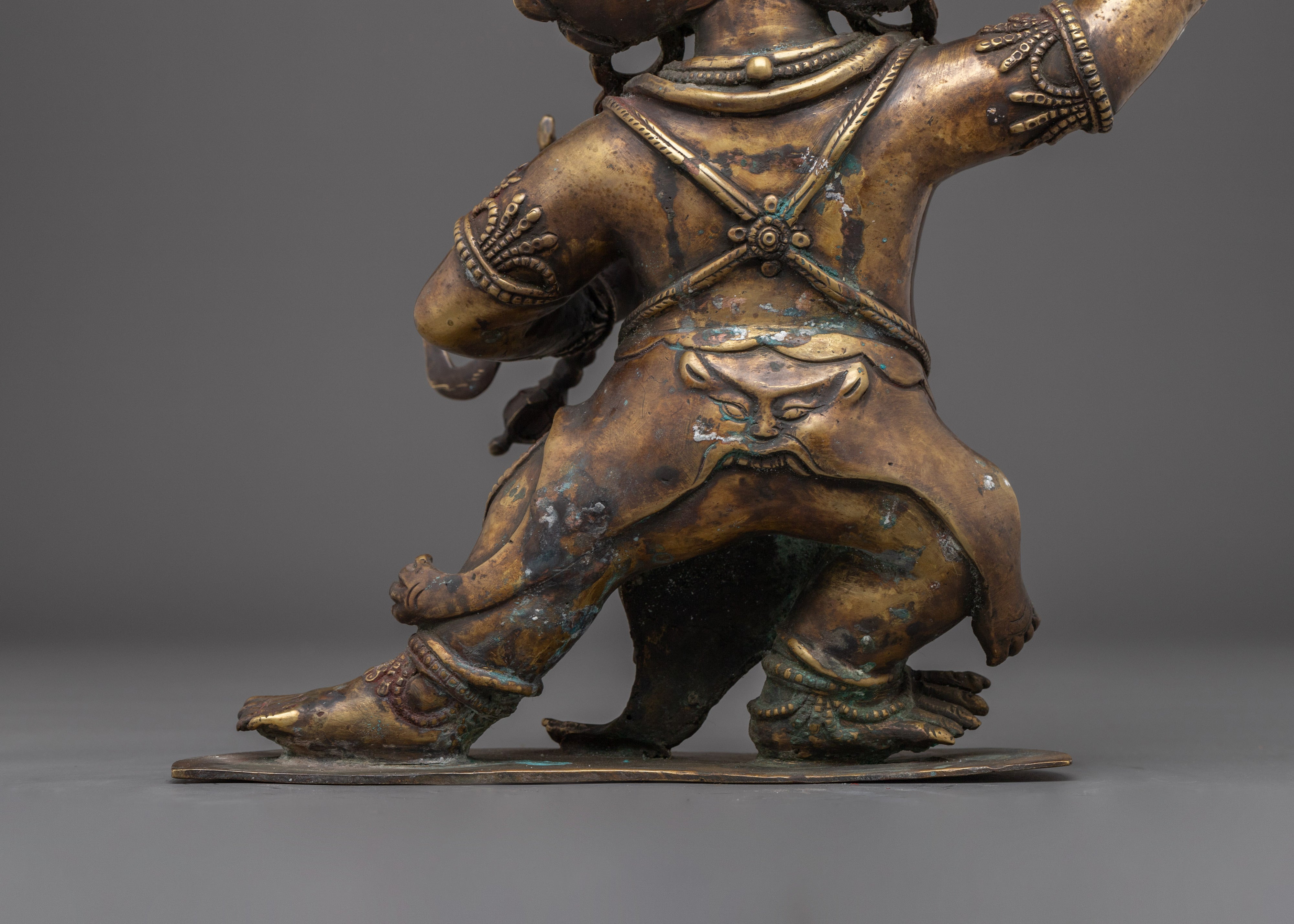 Vajrapani, Wrathful Protector And Thunderbolt Holder | Nepali Handmade Statue