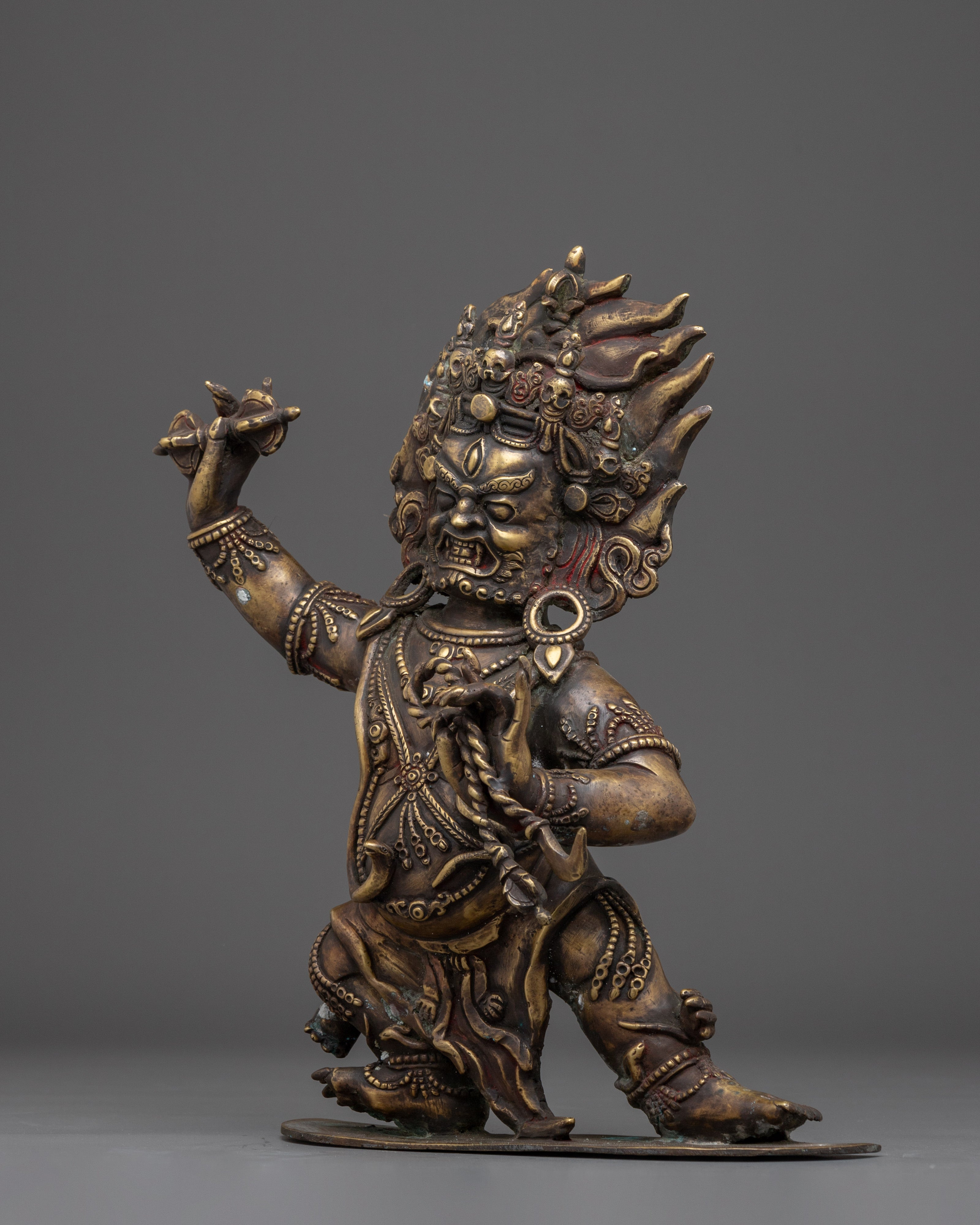 Vajrapani, Wrathful Protector And Thunderbolt Holder | Nepali Handmade Statue