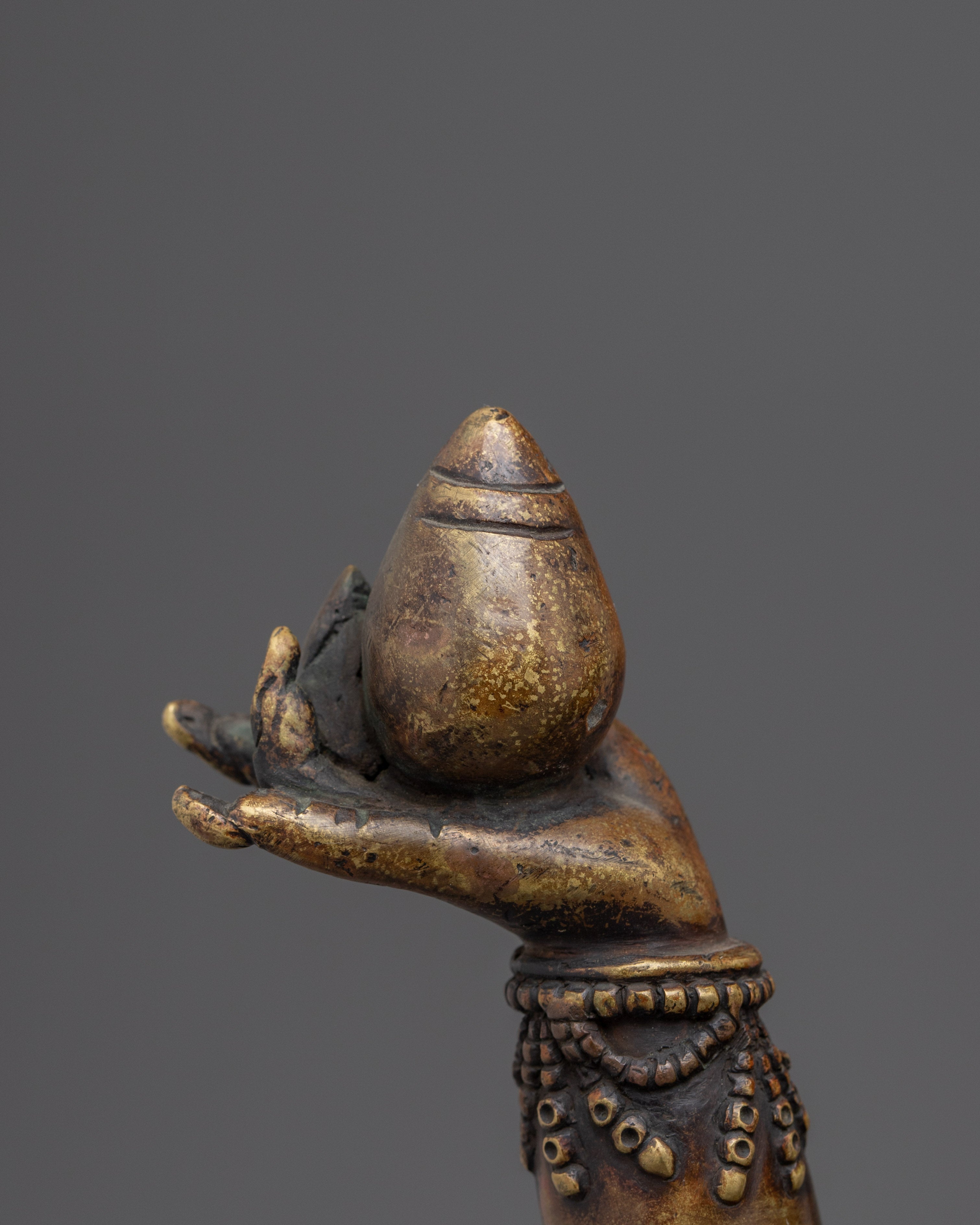 Black Dzambhala Statue: Buddhist Wealth Deity