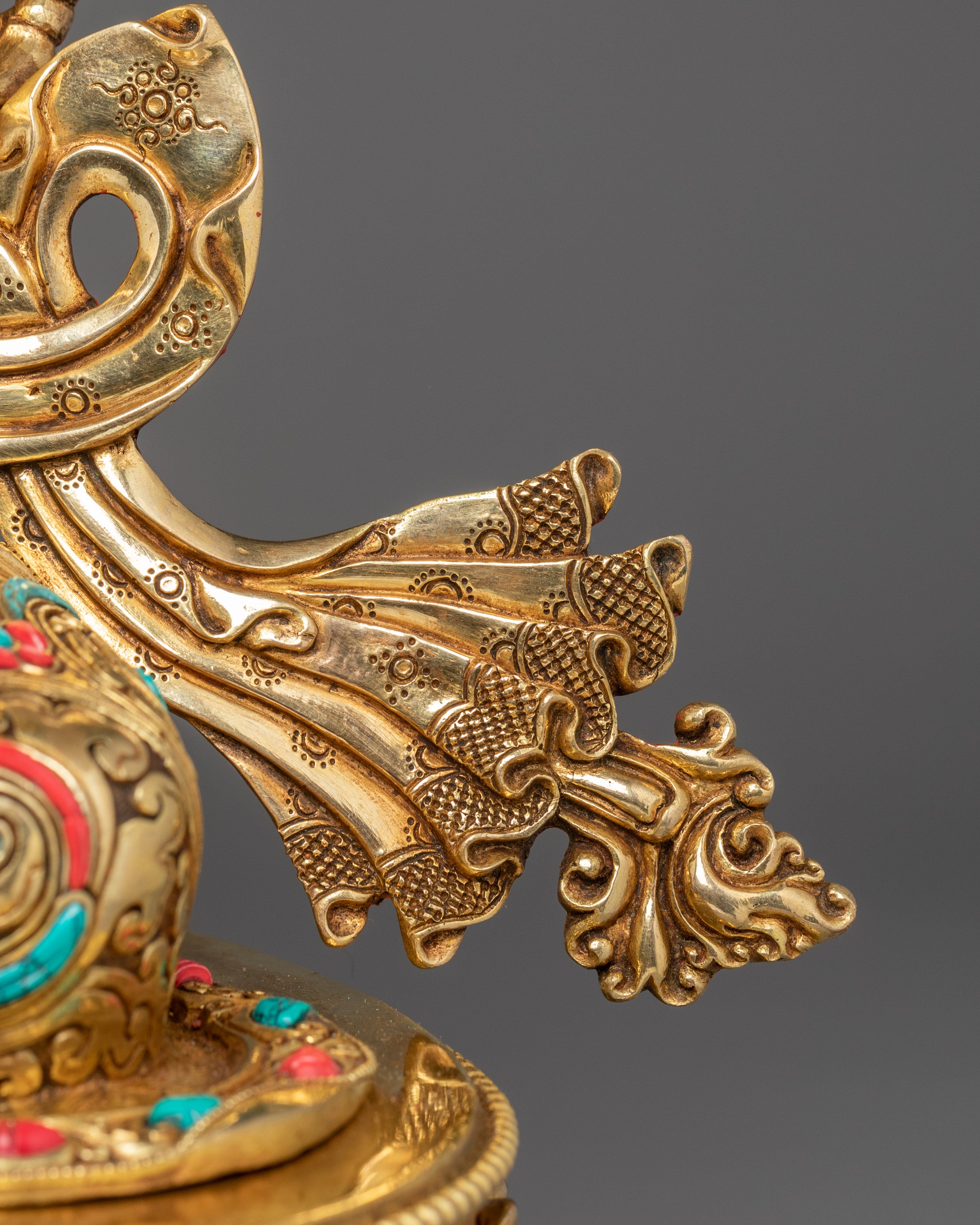 Golden Tibetan Manjushri Art | Bodhisattva of Wisdom