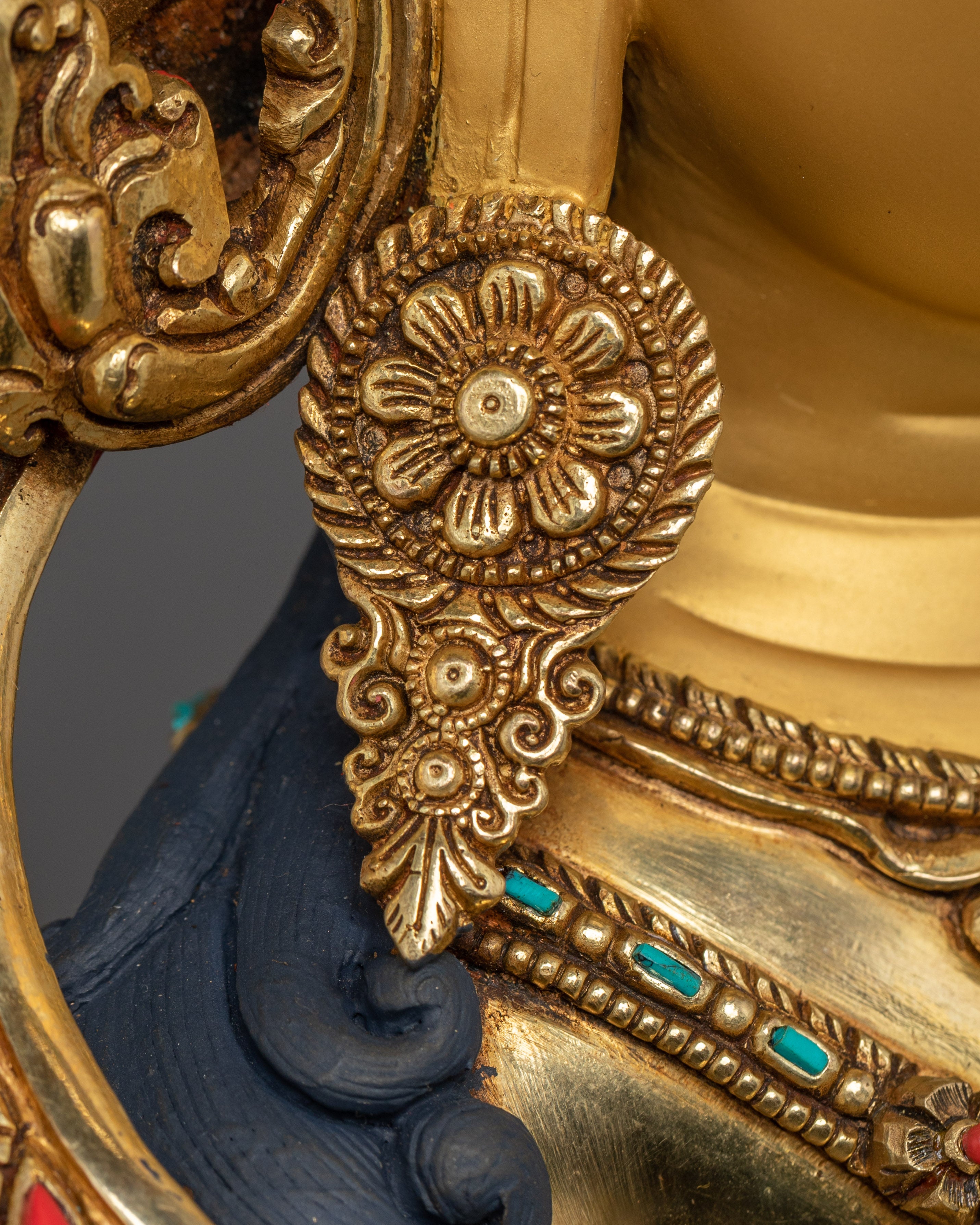 Golden Tibetan Manjushri Art | Bodhisattva of Wisdom