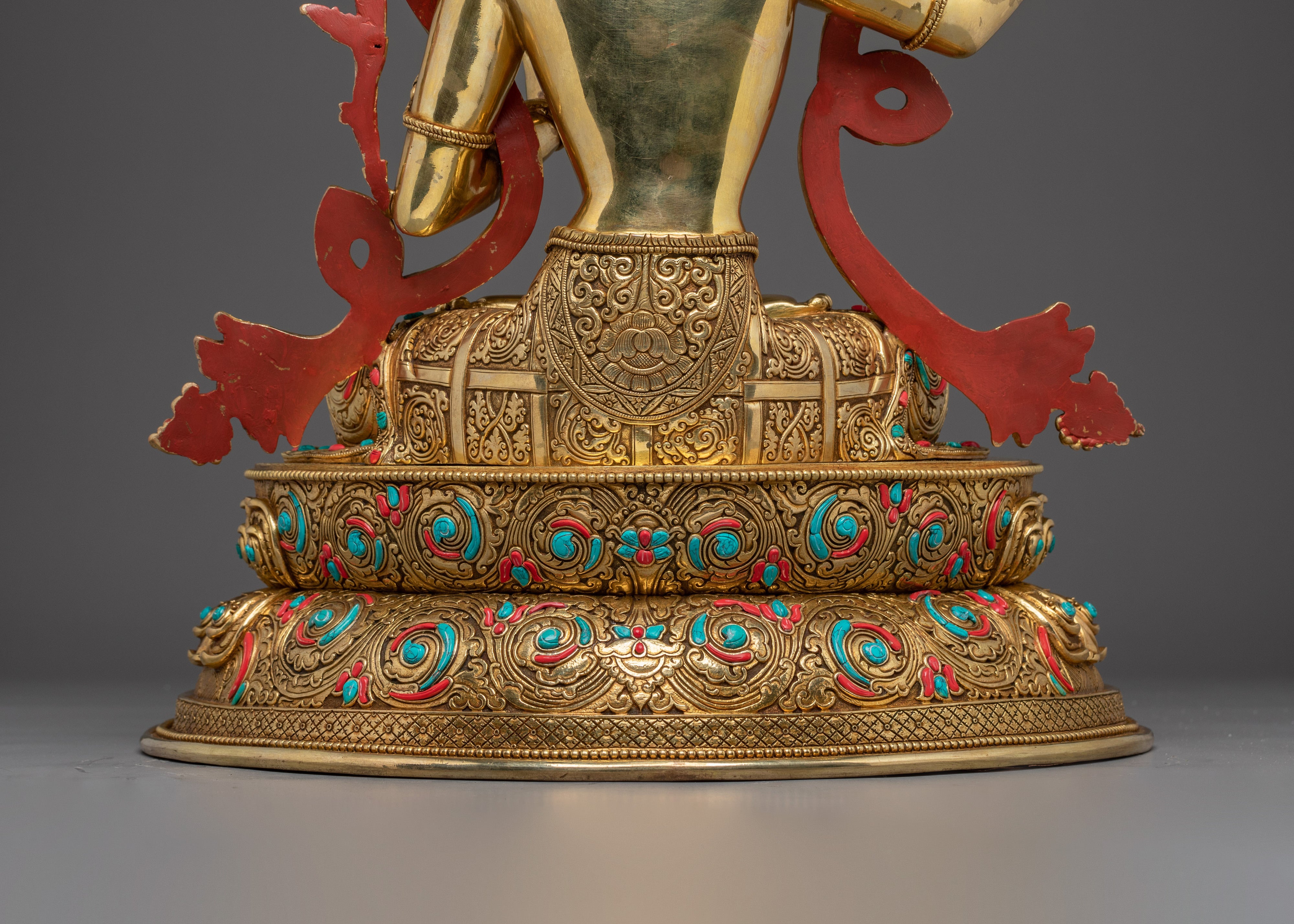 Golden Tibetan Manjushri Art | Bodhisattva of Wisdom