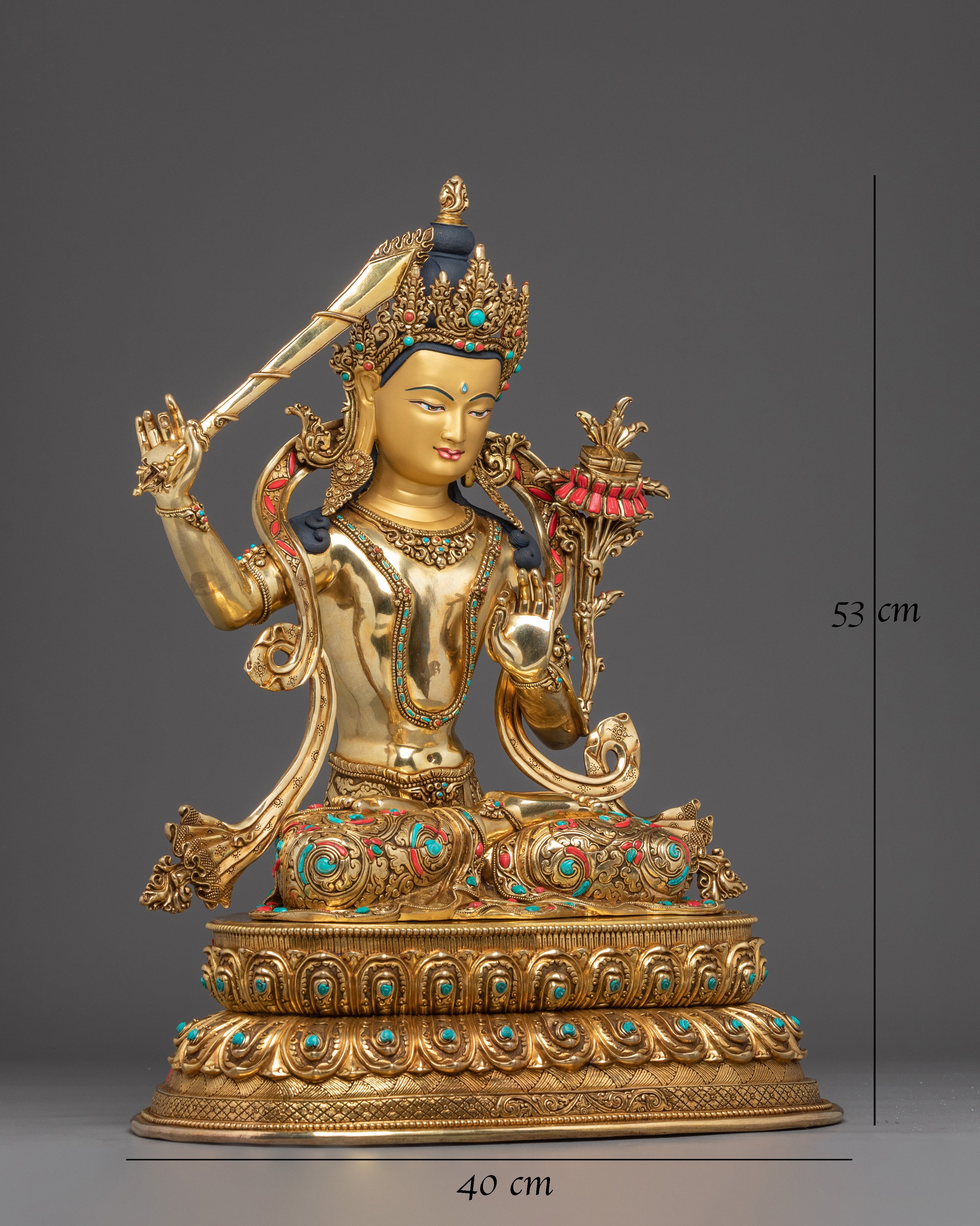 Golden Tibetan Manjushri Art