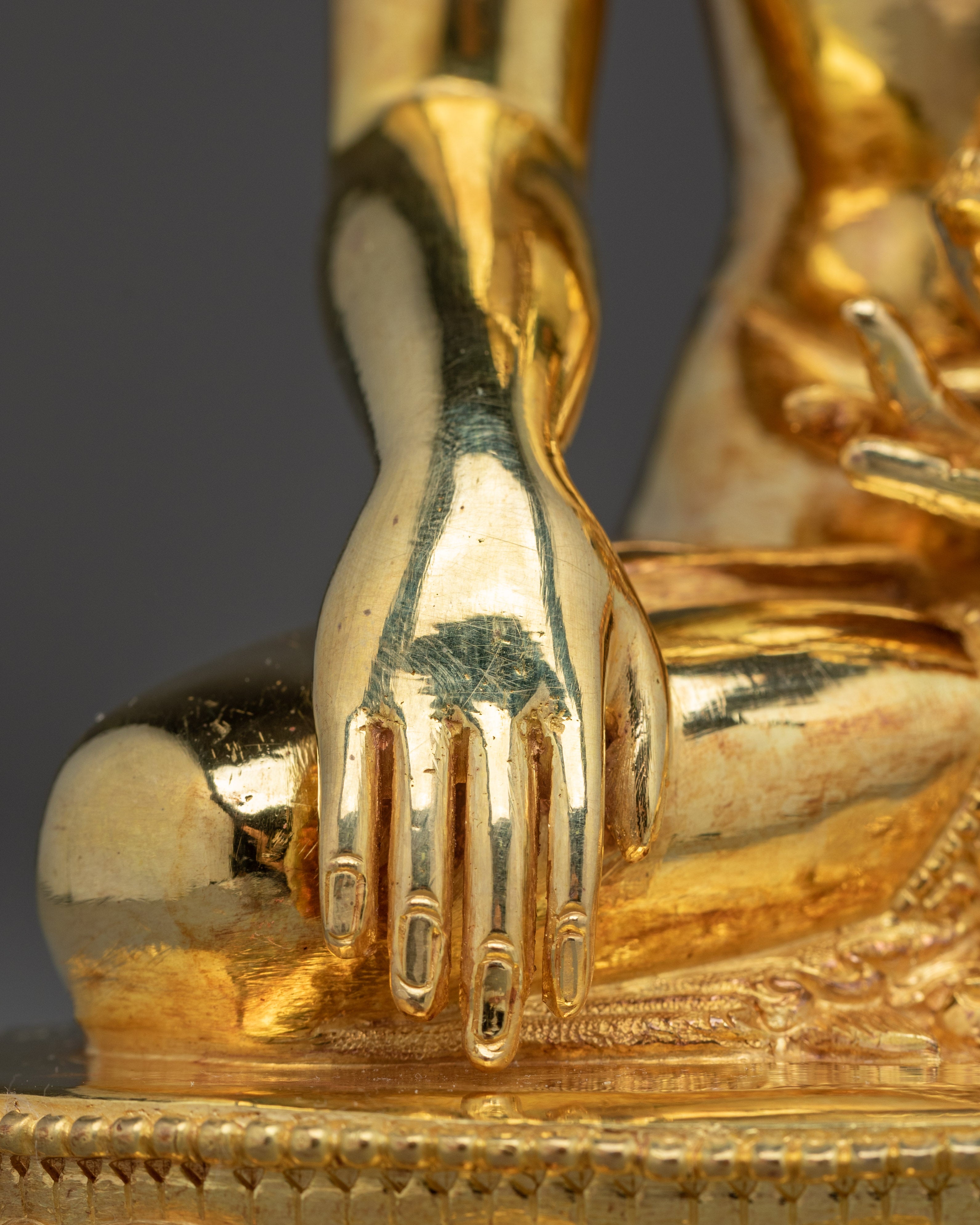 Peace Icon Shakyamuni Buddha Art | Lotus Seated Figure