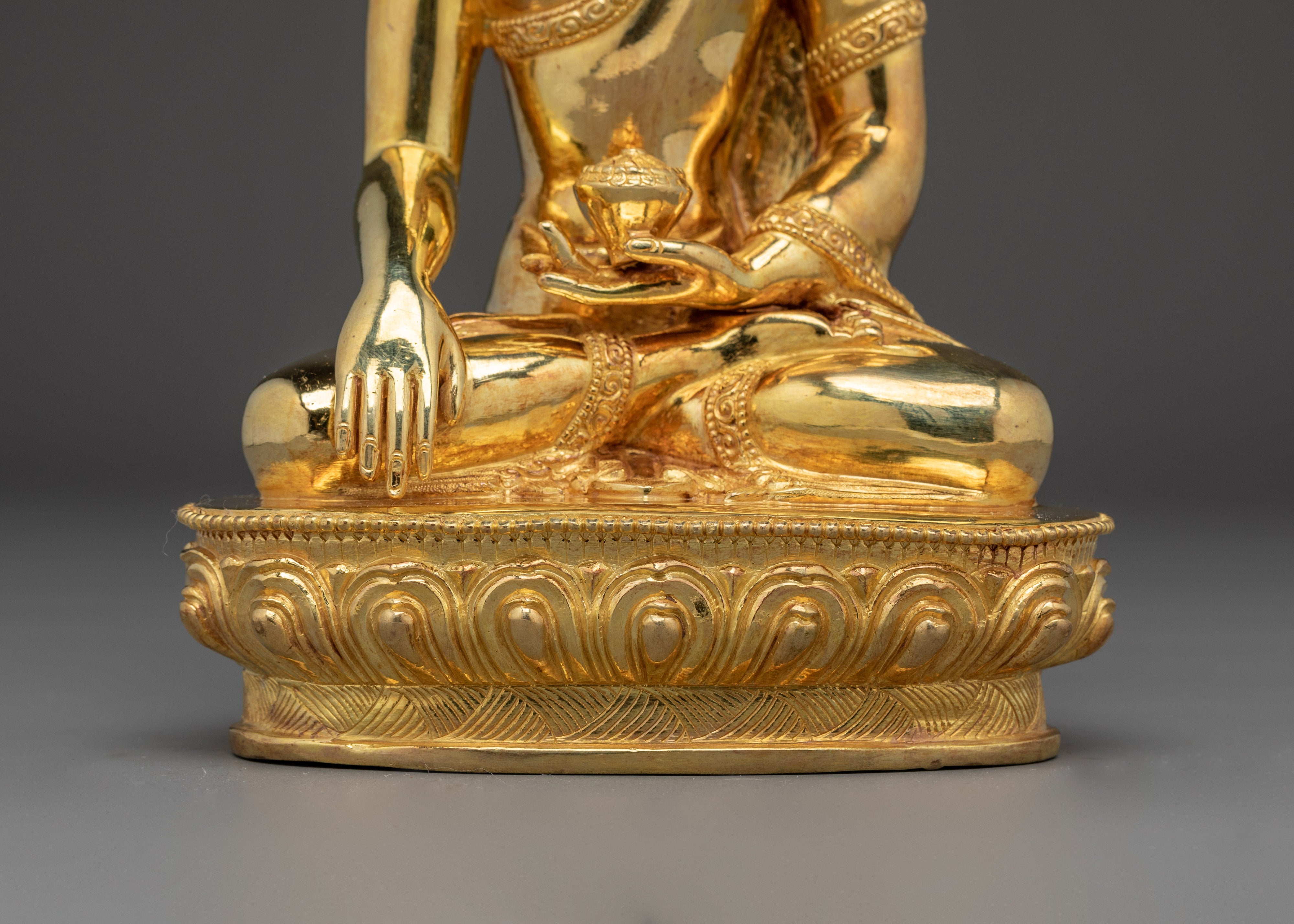 Peace Icon Shakyamuni Buddha Art | Lotus Seated Figure