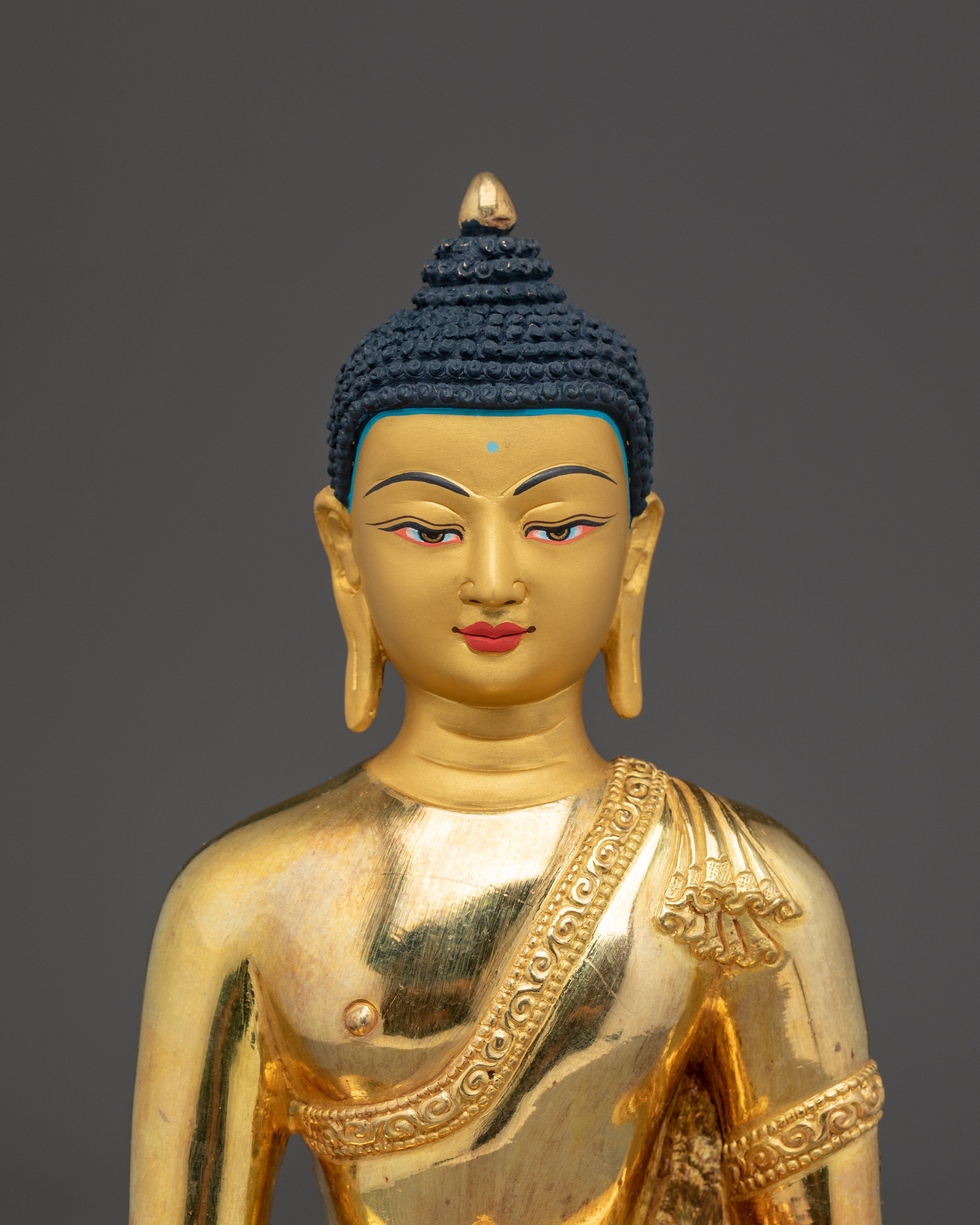 Peace Icon Shakyamuni Buddha Art | Lotus Seated Figure