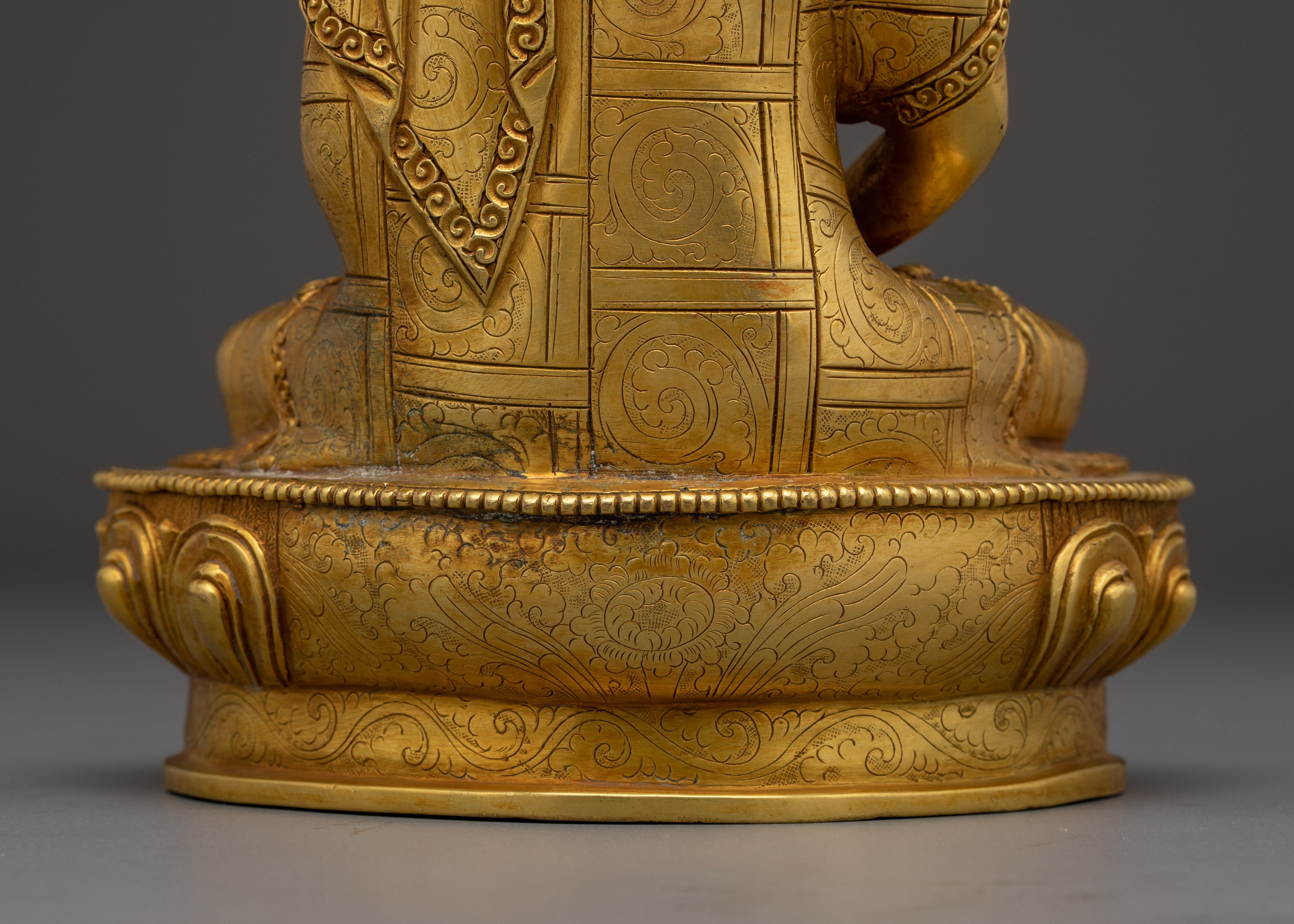 Amitabha Buddha Statue in Copper | Sculpture for Shrine or Meditation