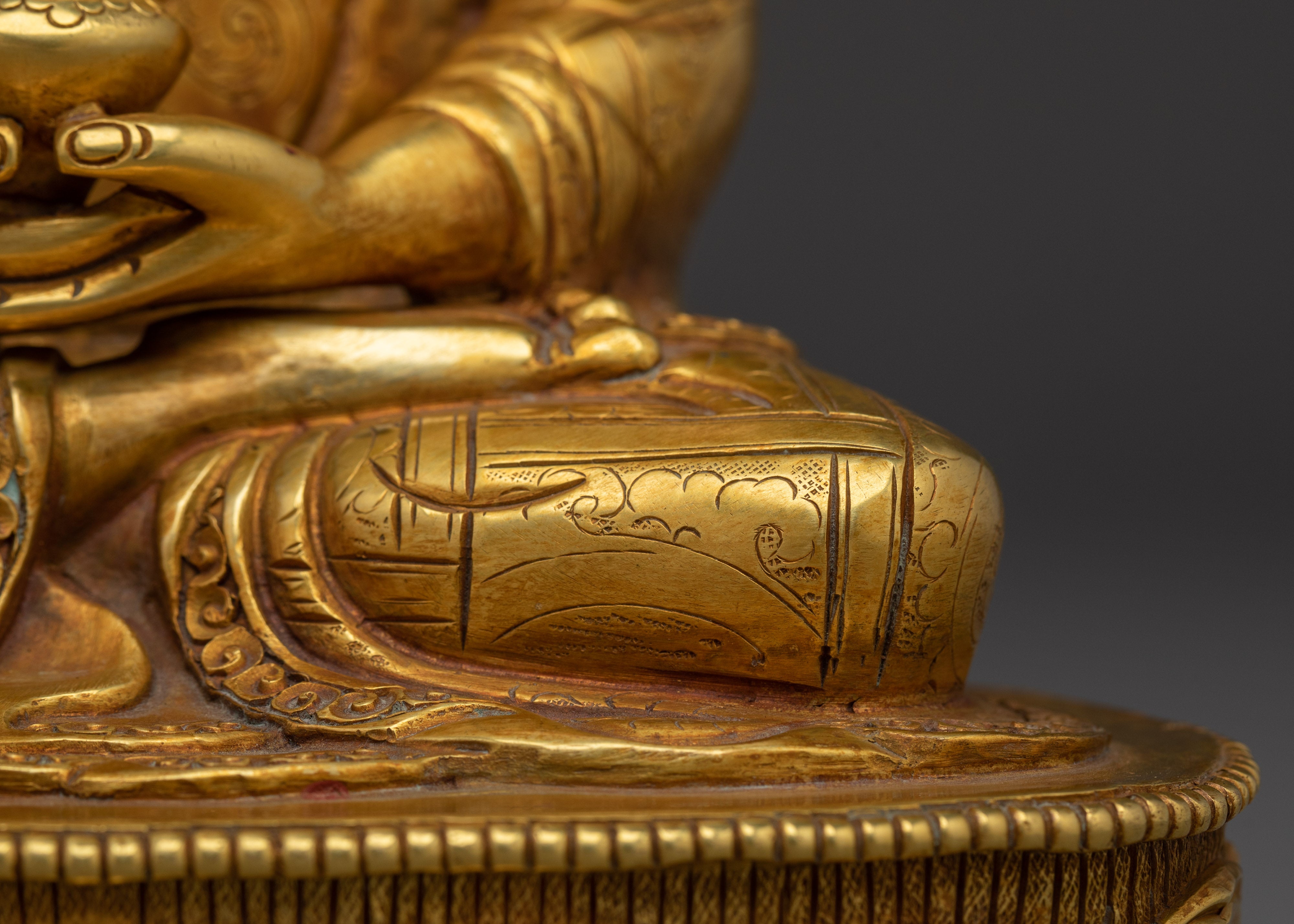 Amitabha Buddha Statue in Copper | Sculpture for Shrine or Meditation