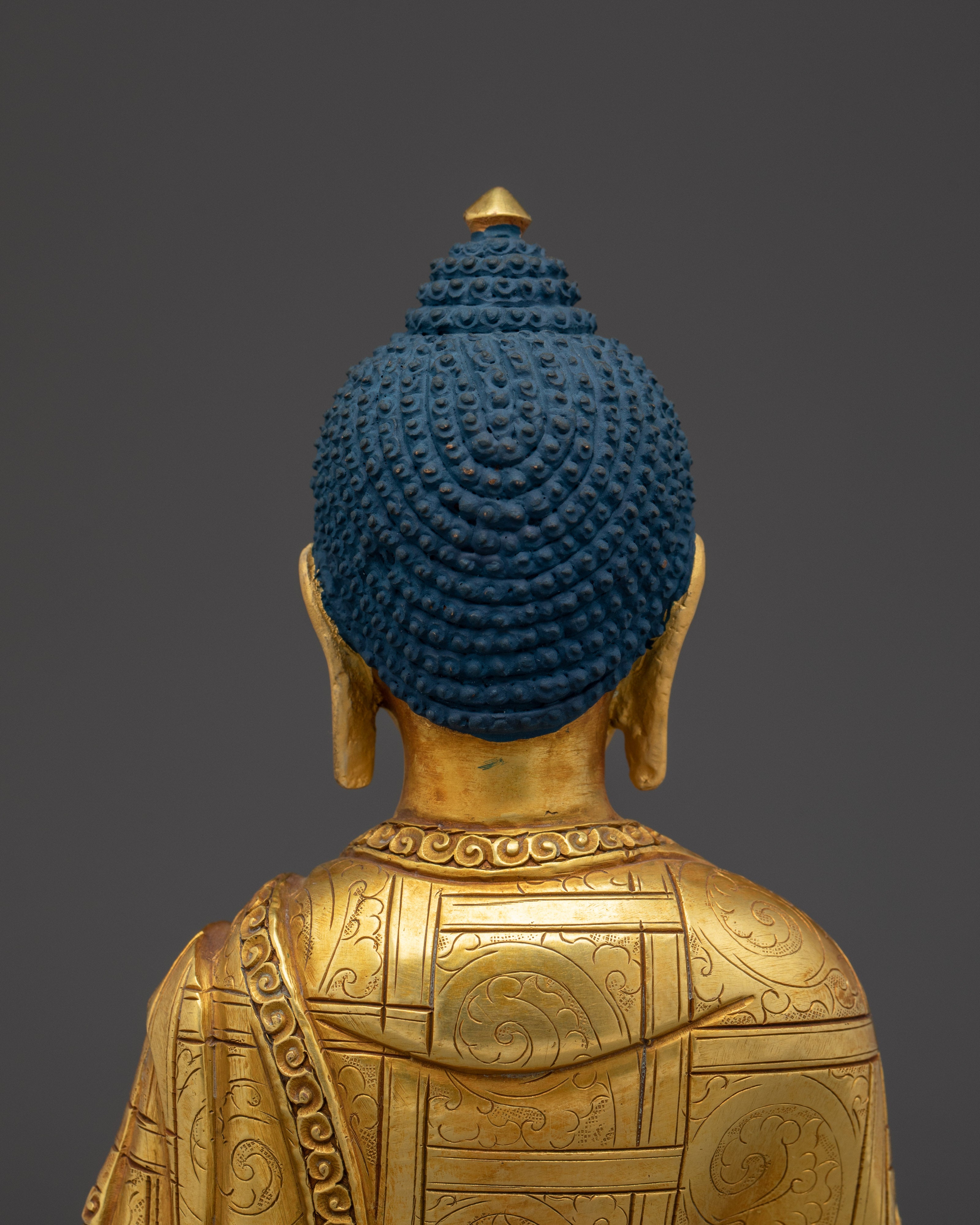 Amitabha Buddha Statue in Copper | Sculpture for Shrine or Meditation