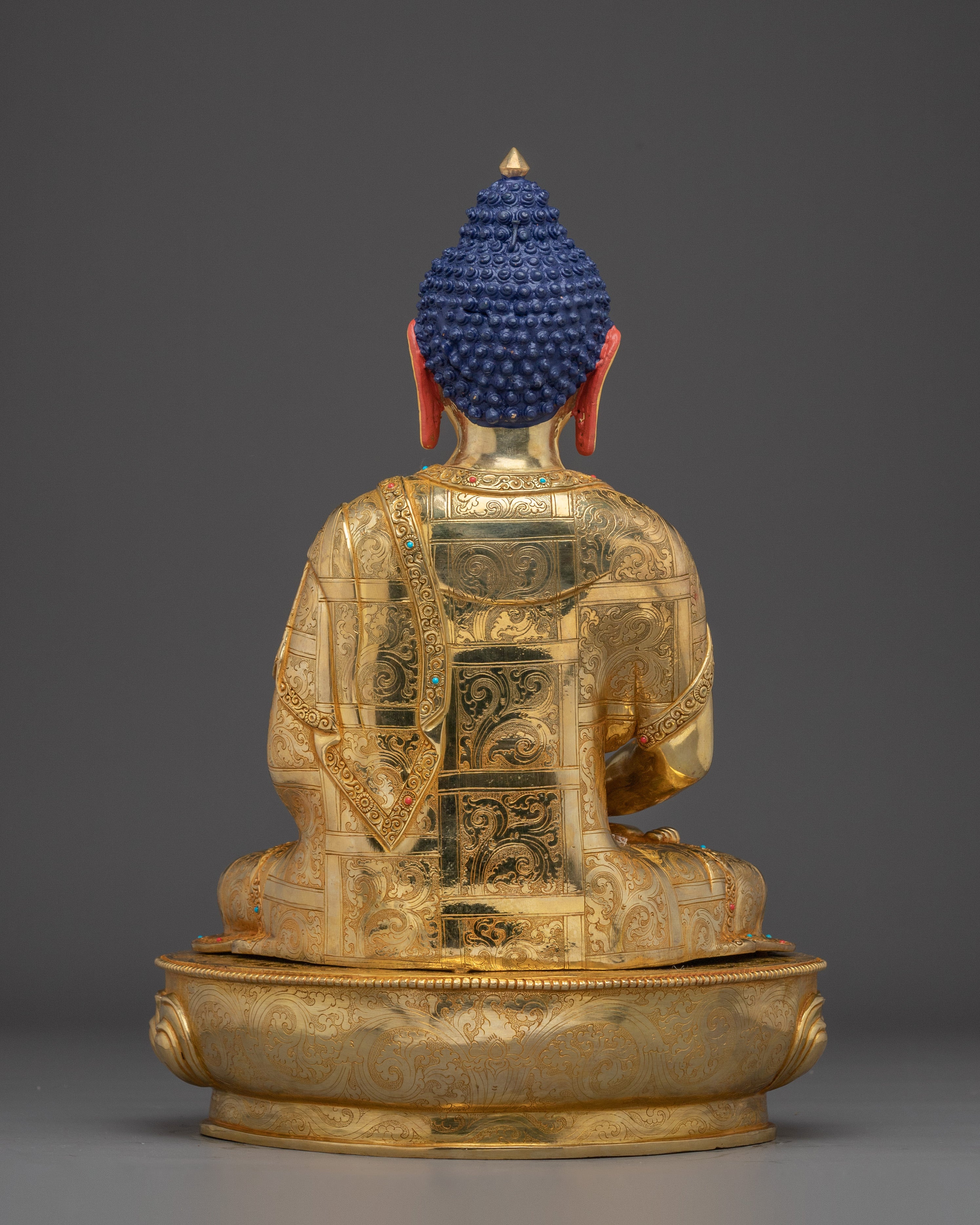 Amitabha Buddha Gold and Copper Sculpture | Infinite Light and Compassion for Pure Land