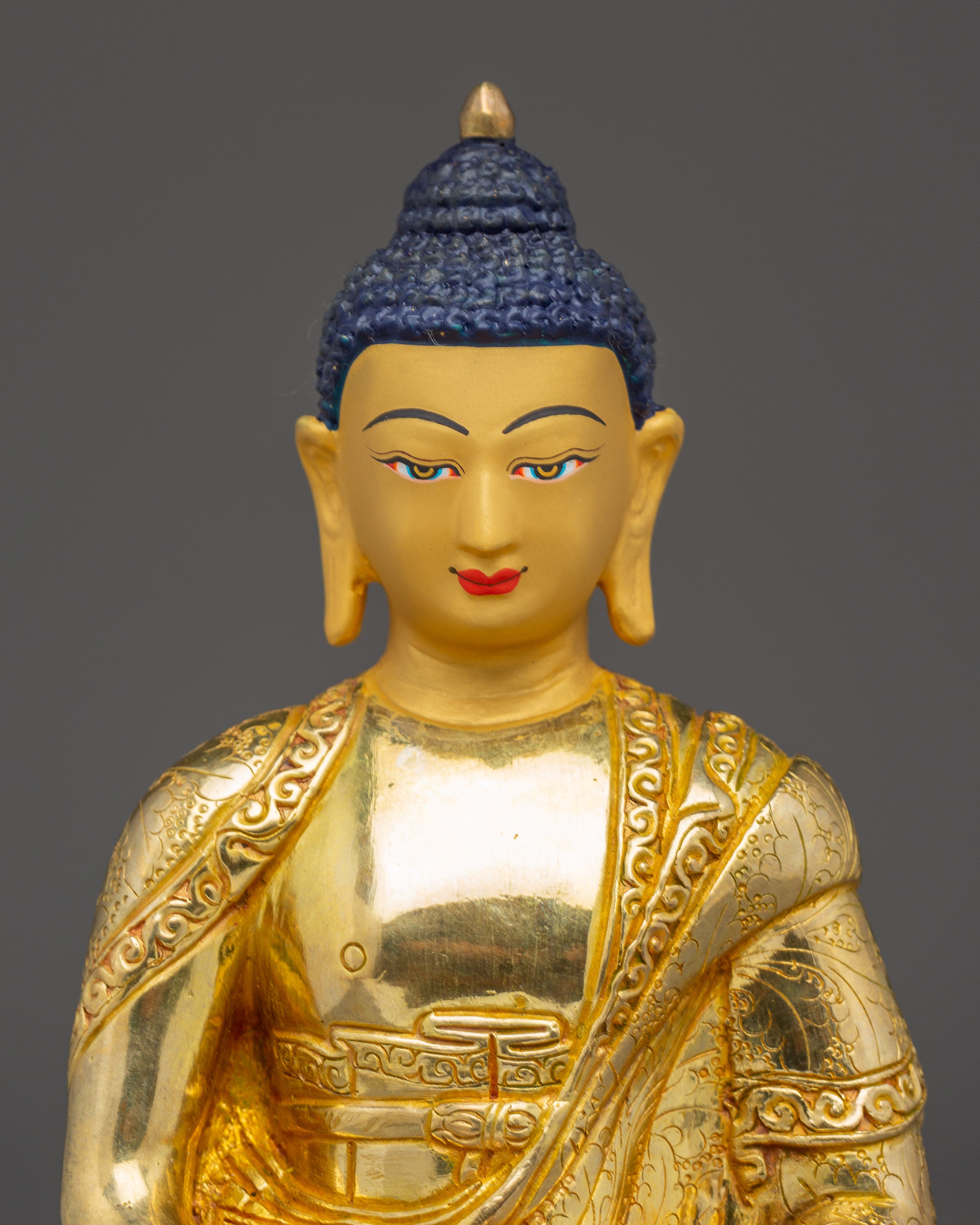 Nepalese Handcrafted Statue of Golden Amitabha Buddha | Pure Land Buddha
