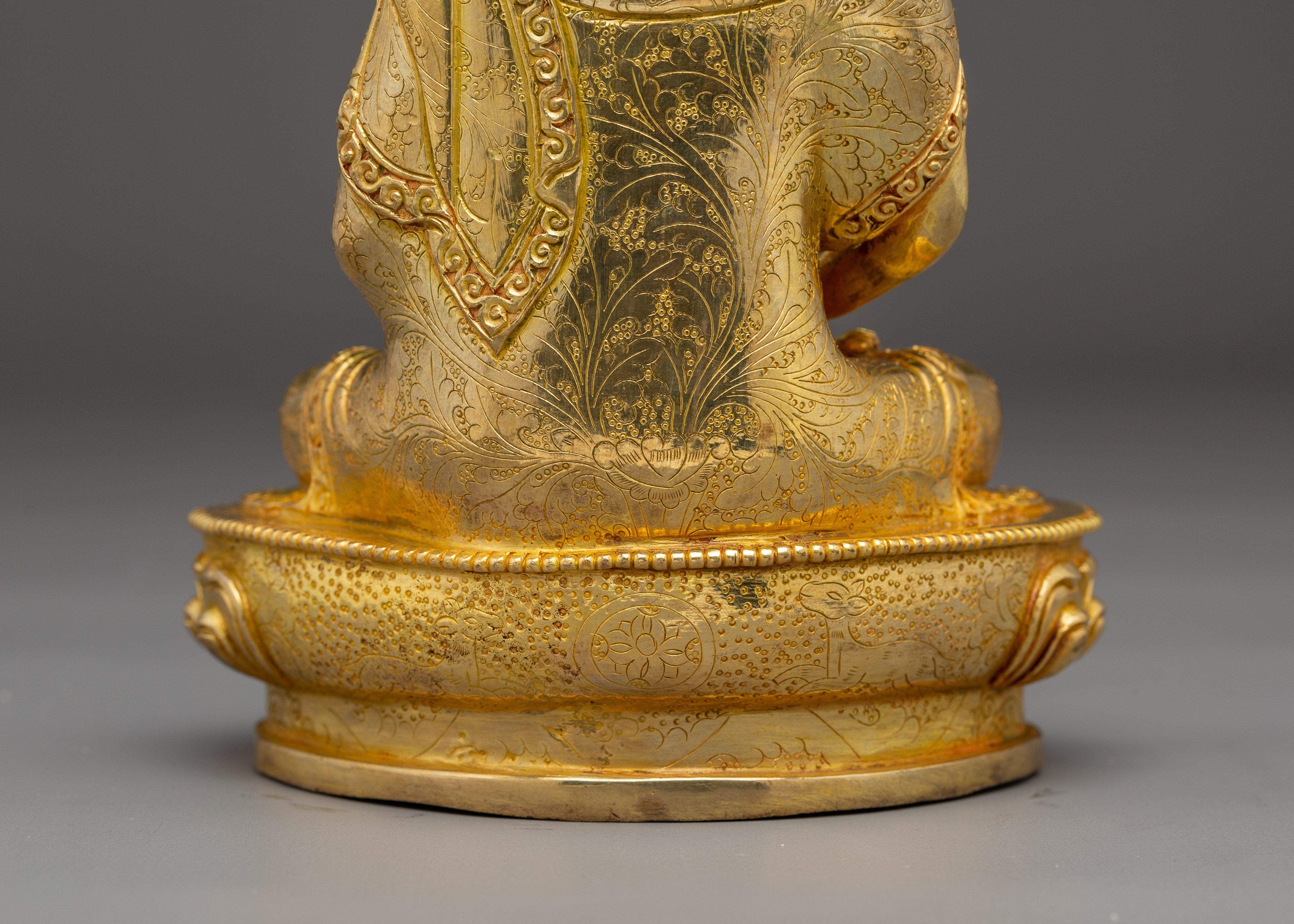 Nepalese Handcrafted Statue of Golden Amitabha Buddha | Pure Land Buddha