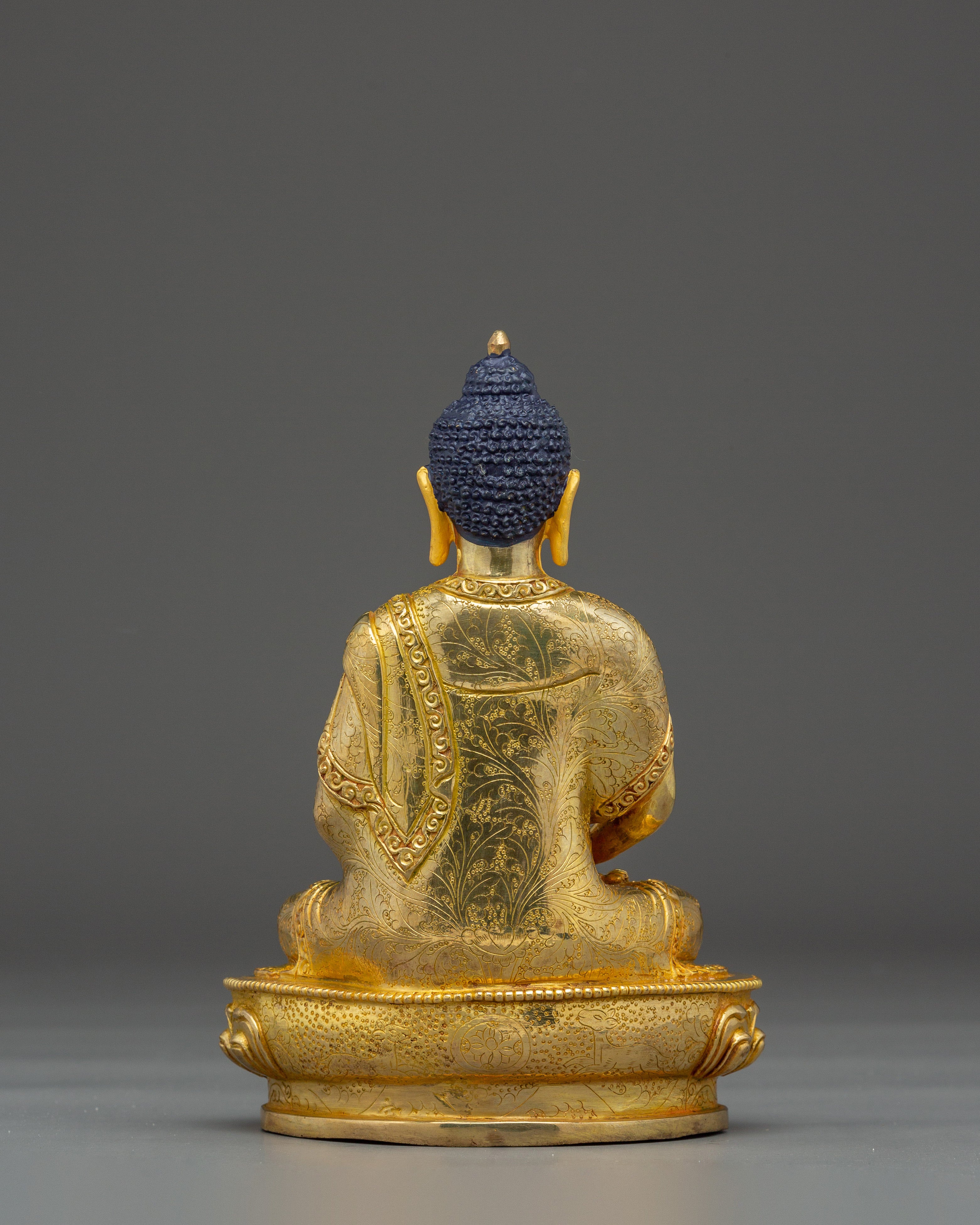 Nepalese Handcrafted Statue of Golden Amitabha Buddha | Pure Land Buddha