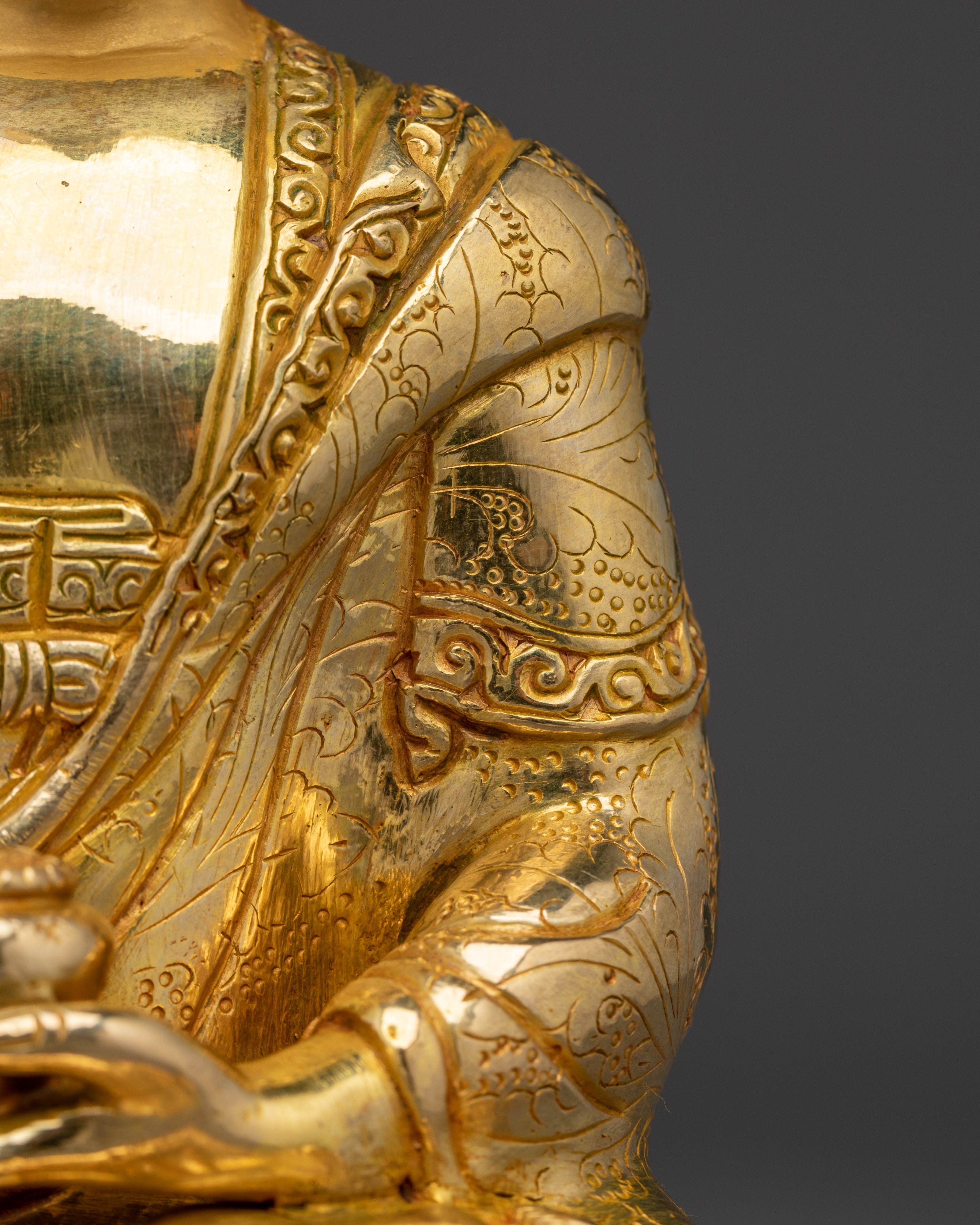 Ratnasambhava Buddha Statue in Copper | Meditation Altar & Shrine Decor